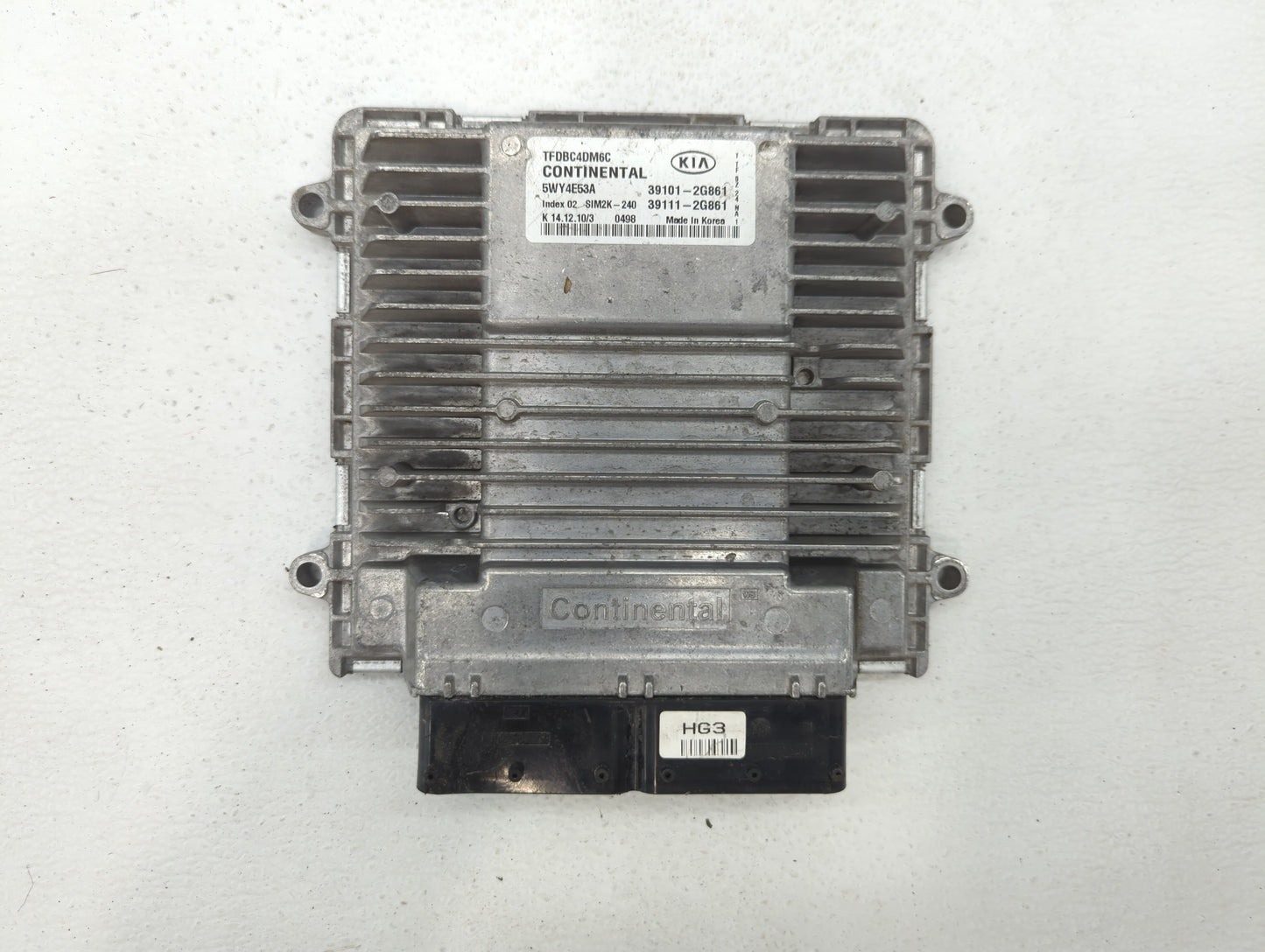 2011-2013 Kia Optima PCM Engine Control Computer ECU ECM PCU OEM P/N:39111-2G861 39101-2G861 Fits Fits 2011 2012 2013 OEM Us