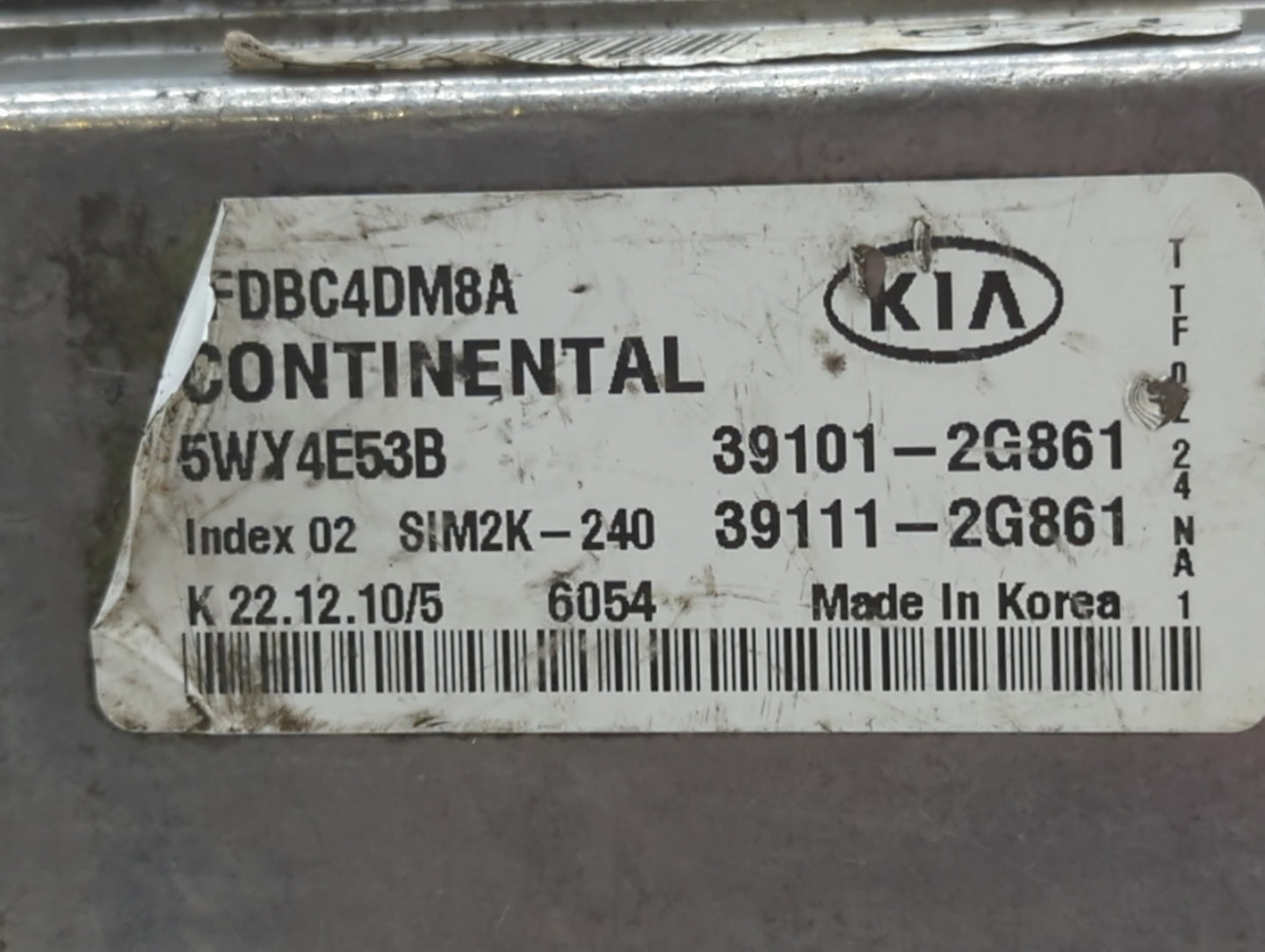 2011-2013 Kia Optima PCM Engine Control Computer ECU ECM PCU OEM P/N:39111-2G864 39101-2G864, 39111-2G900 Fits Fits 2011 201