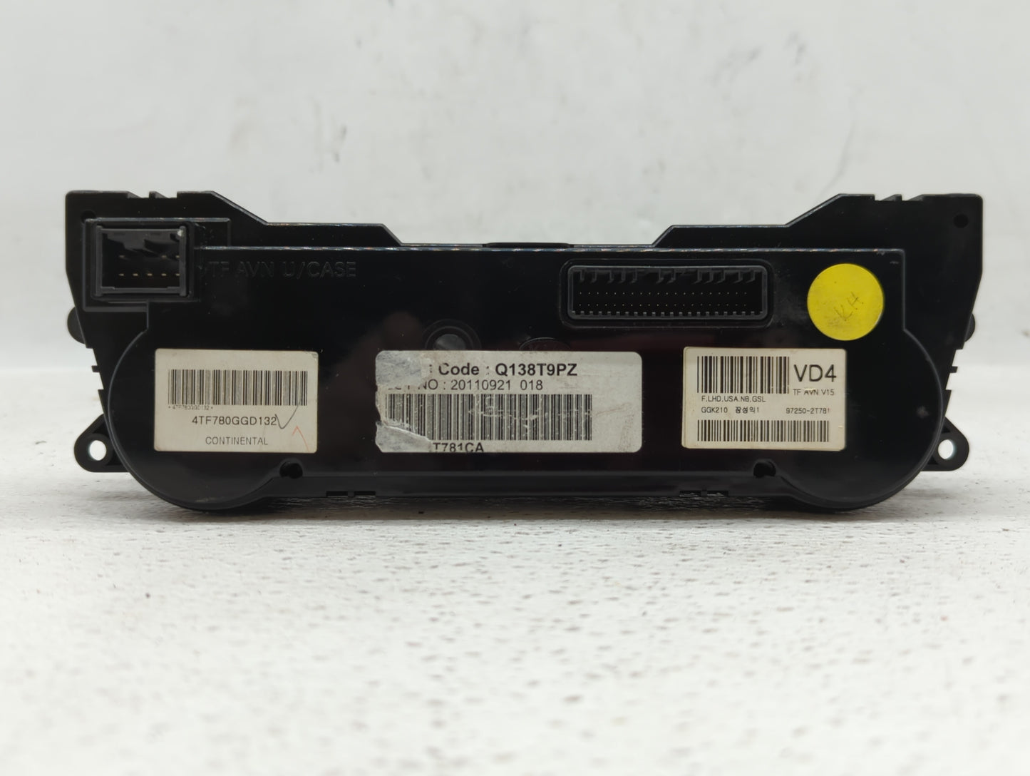 2011-2013 Kia Optima Climate Control Module Temperature AC/Heater Replacement P/N:20110921 018 97250-2T881 Fits OEM Used Aut