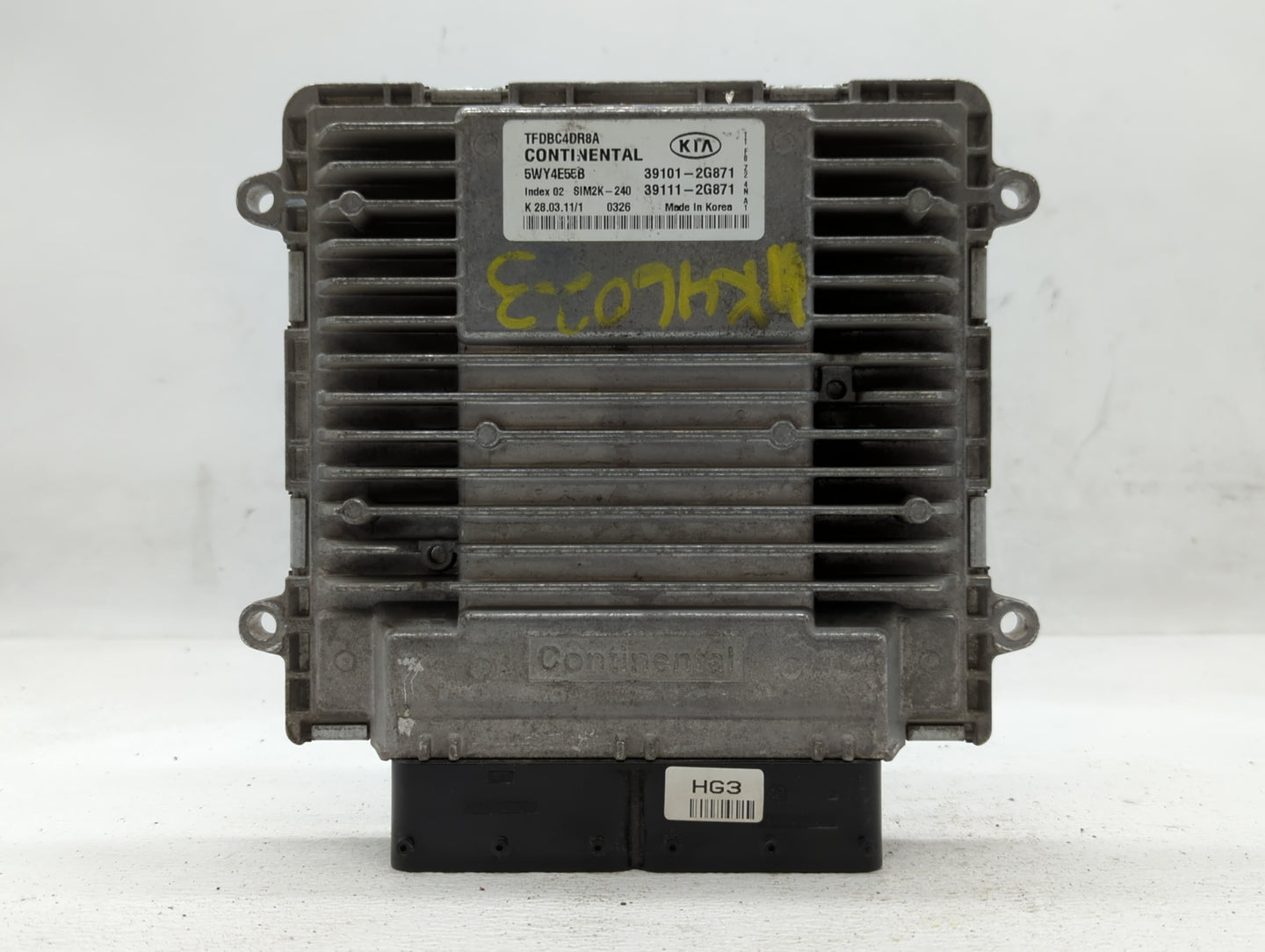 2011-2013 Kia Optima PCM Engine Control Computer ECU ECM PCU OEM P/N:39101-2G871 Fits Fits 2011 2012 2013 OEM Used Auto Part