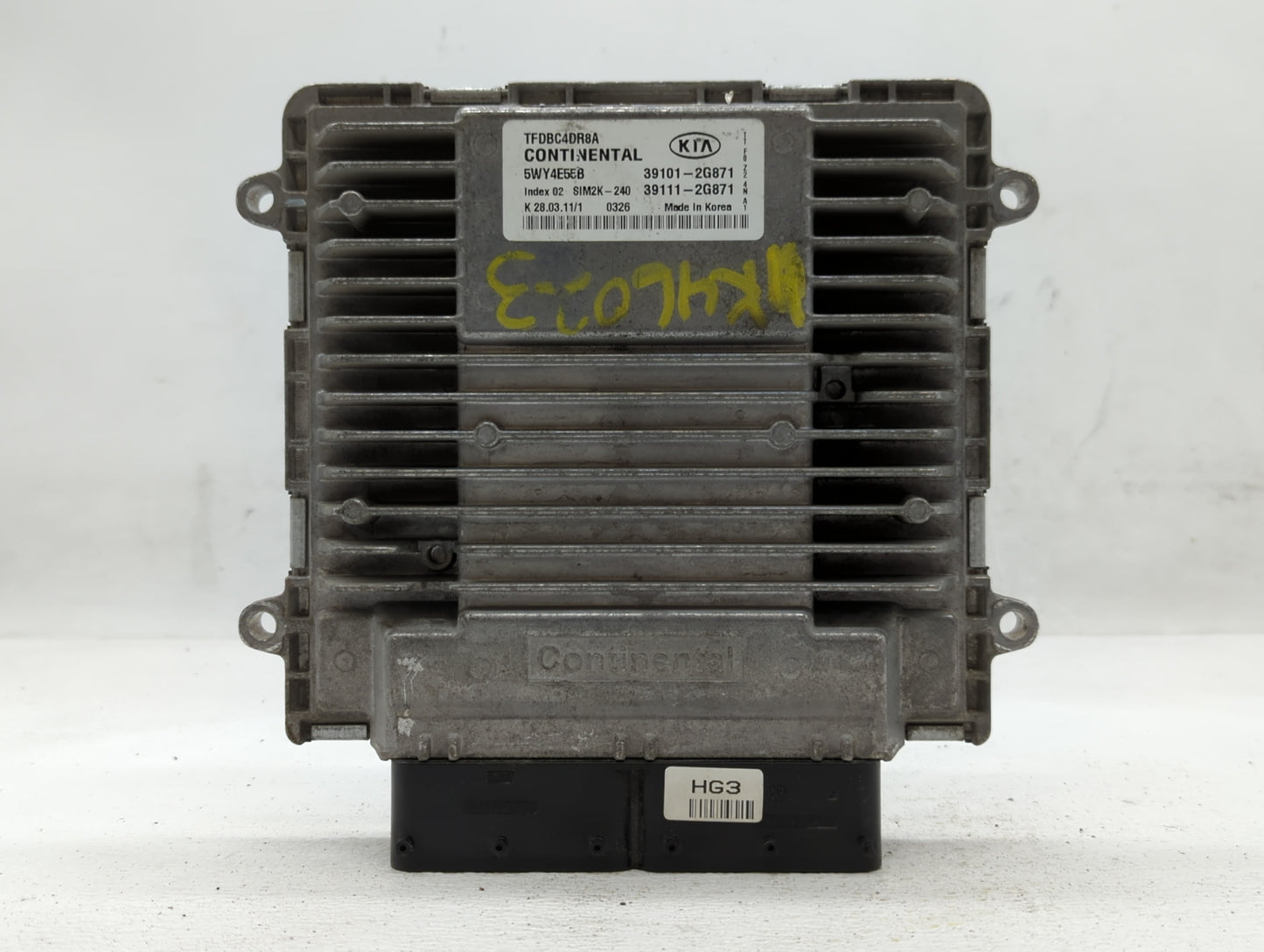 2011-2013 Kia Optima PCM Engine Control Computer ECU ECM PCU OEM P/N:39101-2G871 Fits Fits 2011 2012 2013 OEM Used Auto Part