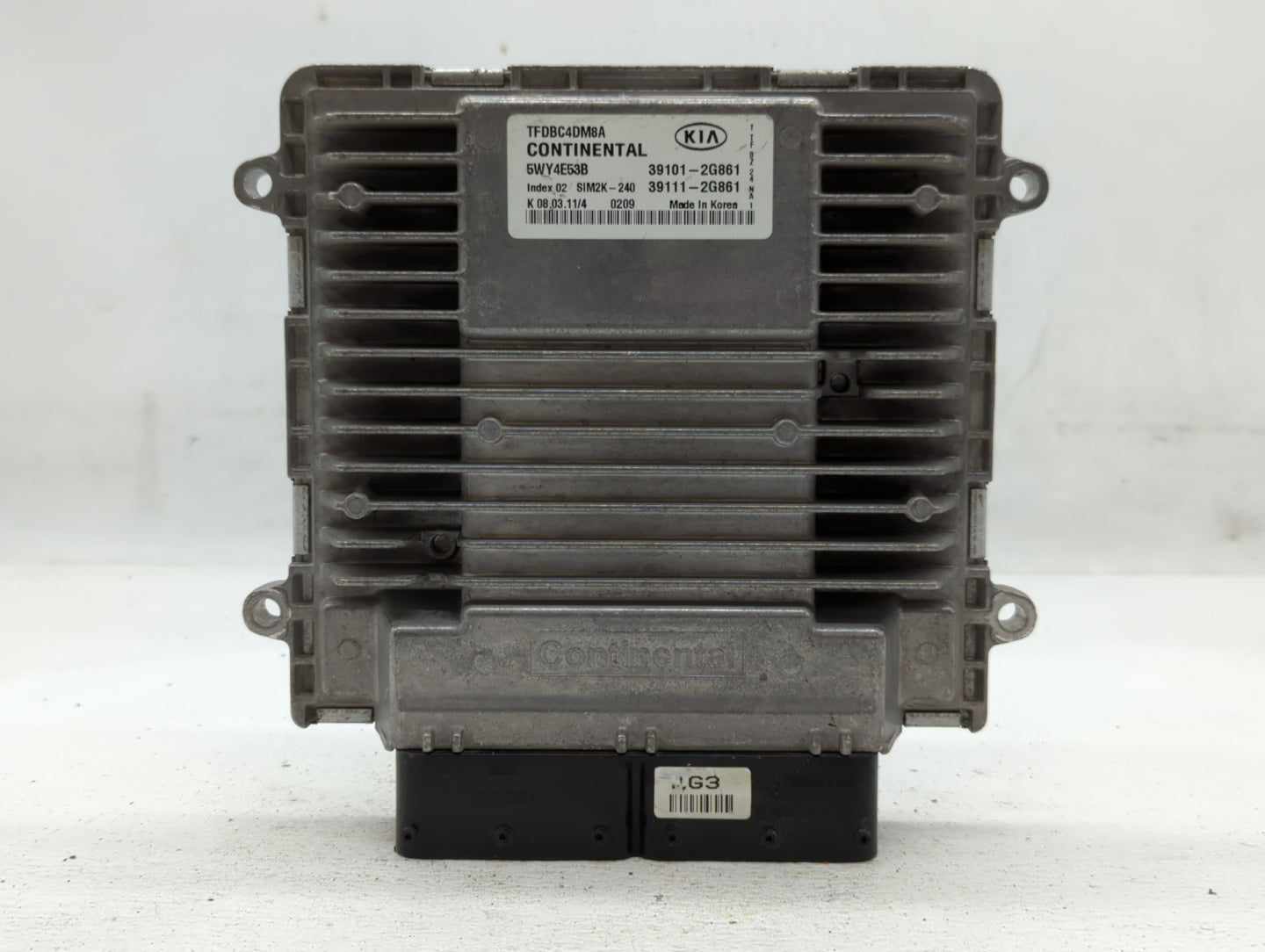 2011-2013 Kia Optima PCM Engine Control Computer ECU ECM PCU OEM P/N:39101-2G861 Fits Fits 2011 2012 2013 OEM Used Auto Part