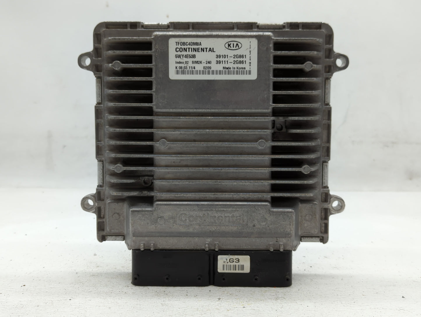 2011-2013 Kia Optima PCM Engine Control Computer ECU ECM PCU OEM P/N:39101-2G861 Fits Fits 2011 2012 2013 OEM Used Auto Part