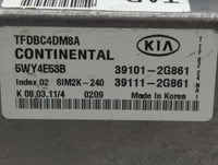 2011-2013 Kia Optima PCM Engine Control Computer ECU ECM PCU OEM P/N:39101-2G861 Fits Fits 2011 2012 2013 OEM Used Auto Part