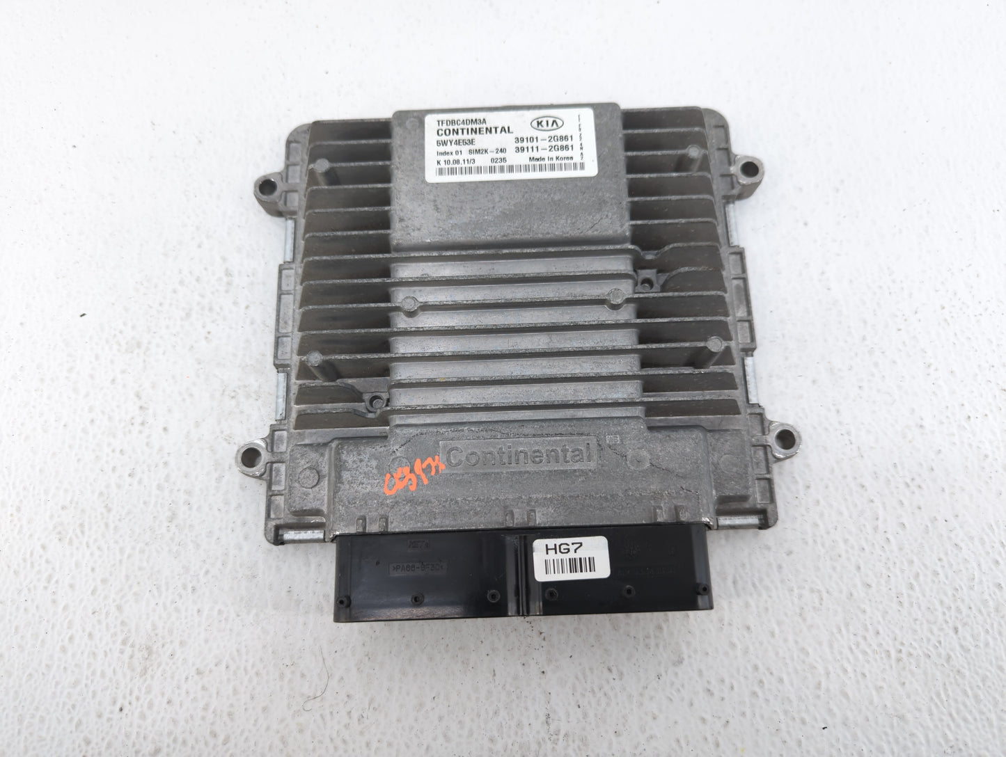2011-2013 Kia Optima PCM Engine Control Computer ECU ECM PCU OEM P/N:39101-2G861 Fits Fits 2011 2012 2013 OEM Used Auto Part