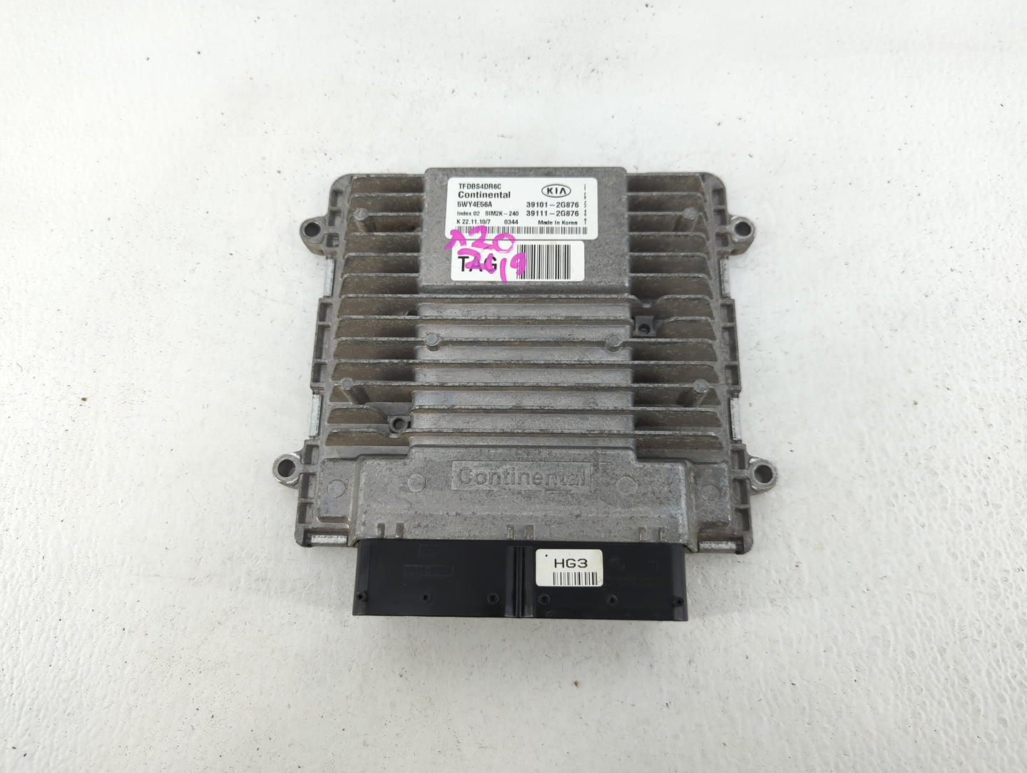 2011-2013 Kia Optima PCM Engine Control Computer ECU ECM PCU OEM P/N:39101-2G876 39111-2G876 Fits Fits 2011 2012 2013 OEM Us