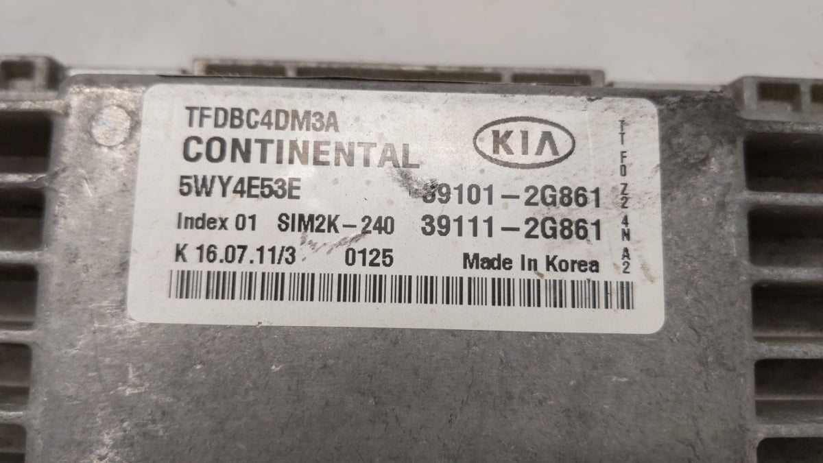 2011-2013 Kia Optima PCM Engine Control Computer ECU ECM PCU OEM P/N:39101-2G862 39111-2G862, 39101-2G861 Fits 2011 2012 201