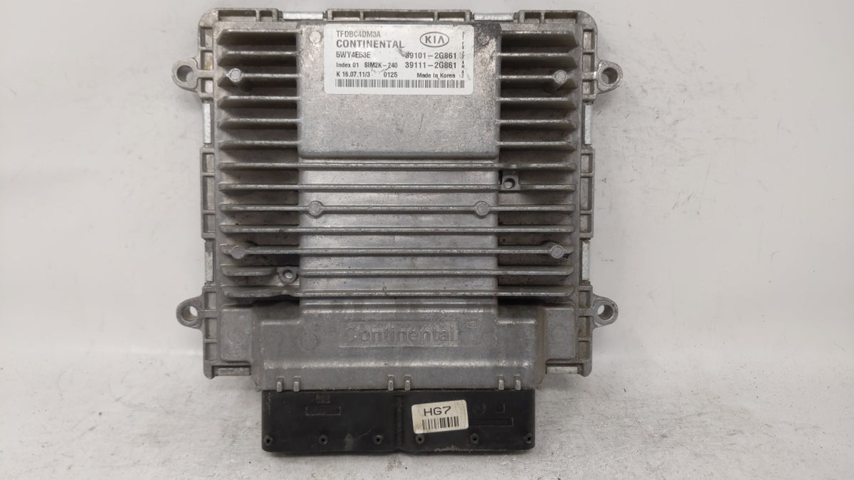 2011-2013 Kia Optima PCM Engine Control Computer ECU ECM PCU OEM P/N:39101-2G862 39111-2G862, 39101-2G861 Fits 2011 2012 201