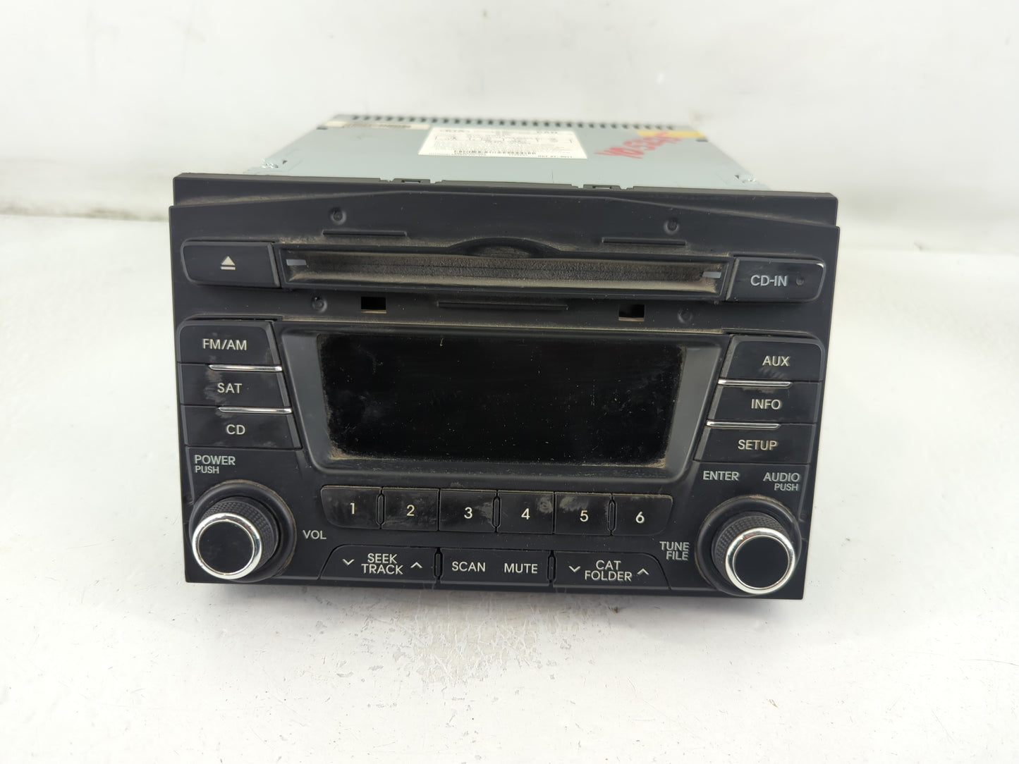 2011-2013 Kia Optima Radio AM FM Cd Player Receiver Replacement P/N:961702T 75 1CA Fits Fits 2011 2012 2013 OEM Used Auto Pa