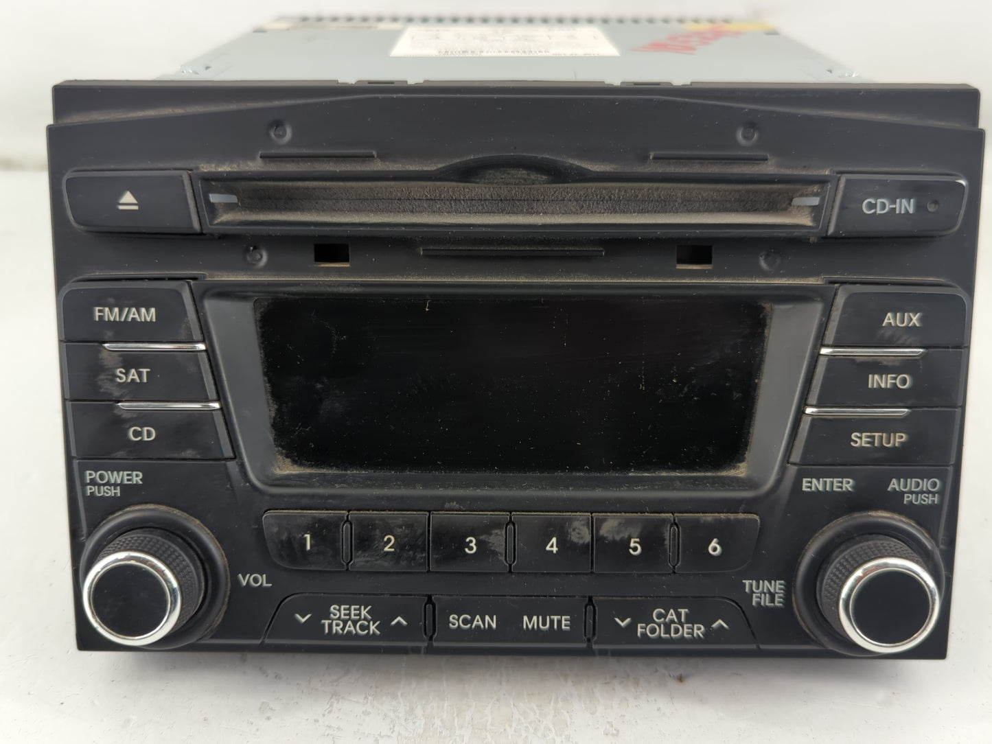 2011-2013 Kia Optima Radio AM FM Cd Player Receiver Replacement P/N:961702T 75 1CA Fits Fits 2011 2012 2013 OEM Used Auto Pa