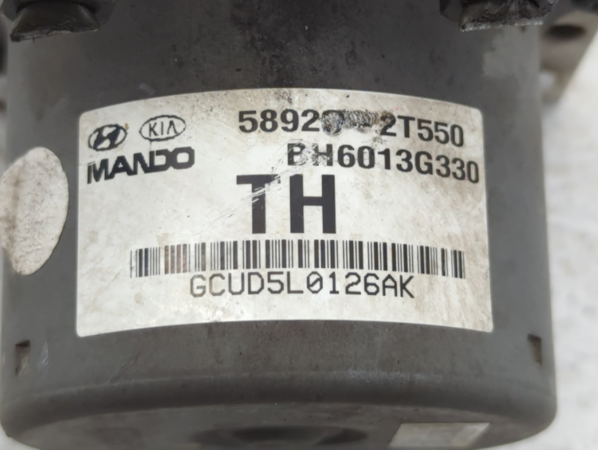 2011-2013 Kia Optima Anti-Lock Brake ABS Pump Module Actuator OEM P/N:58920-2T550 Fits Fits 2011 2012 2013 OEM Used Auto Par
