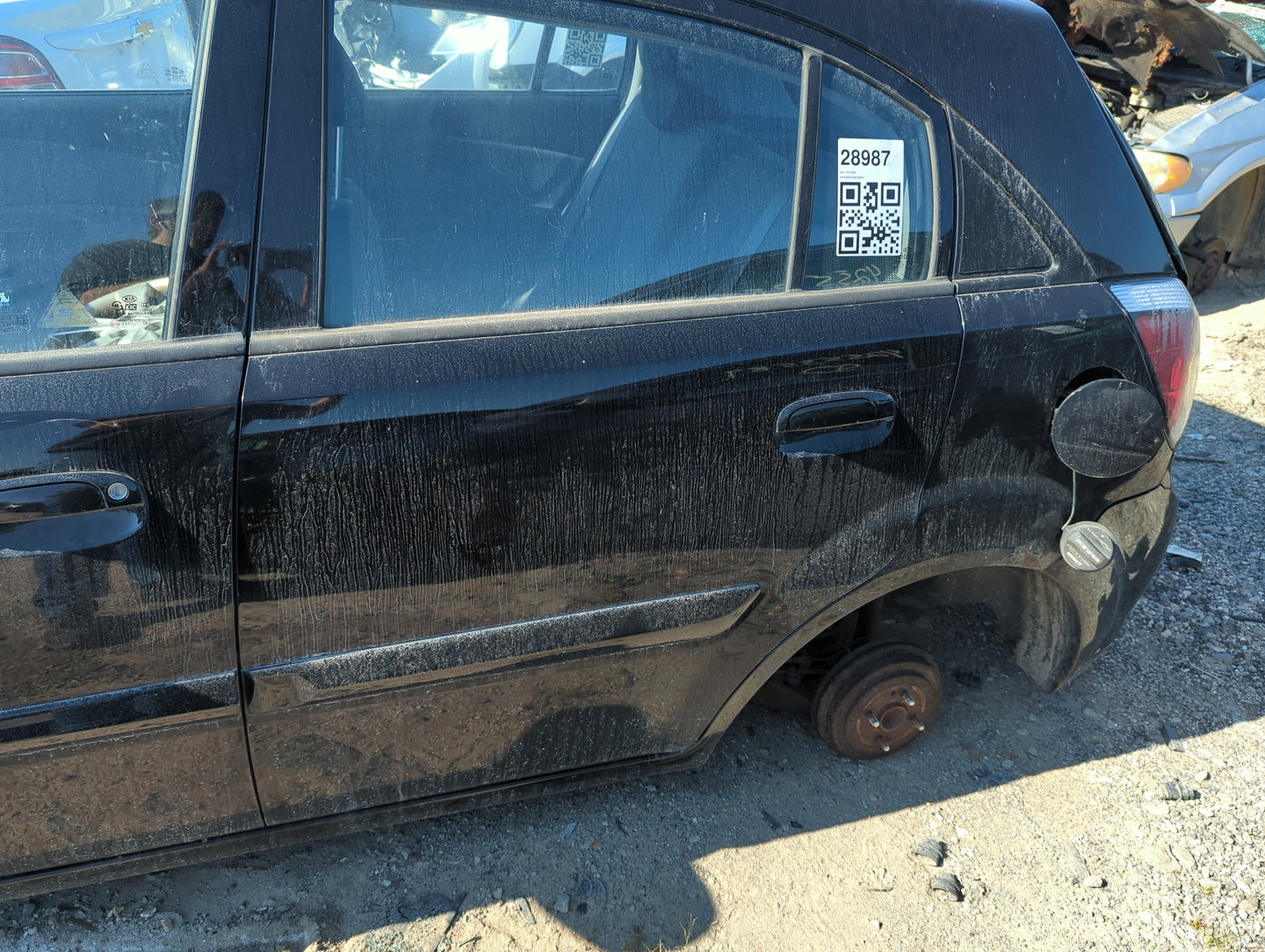 2011 Kia Rio5 Driver Rear Door Oem - Oemusedautoparts1.com