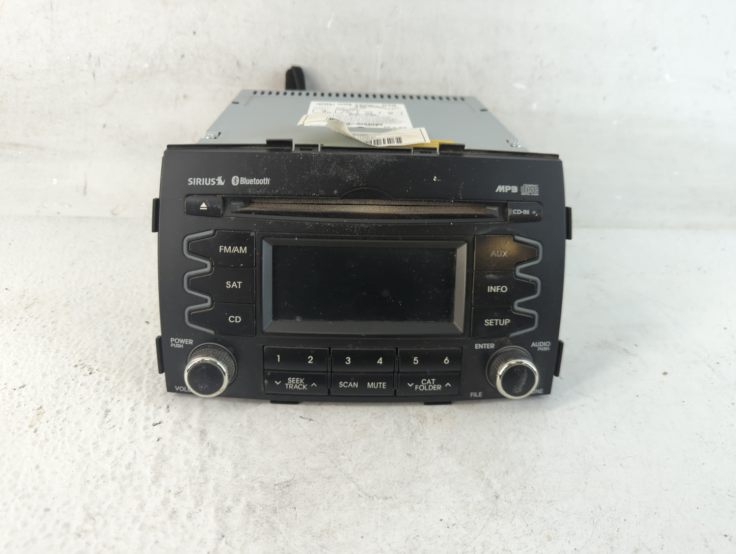 2011-2013 Kia Sorento Radio AM FM Cd Player Receiver Replacement P/N:96140-1U201 Fits Fits 2011 2012 2013 OEM Used Auto Part