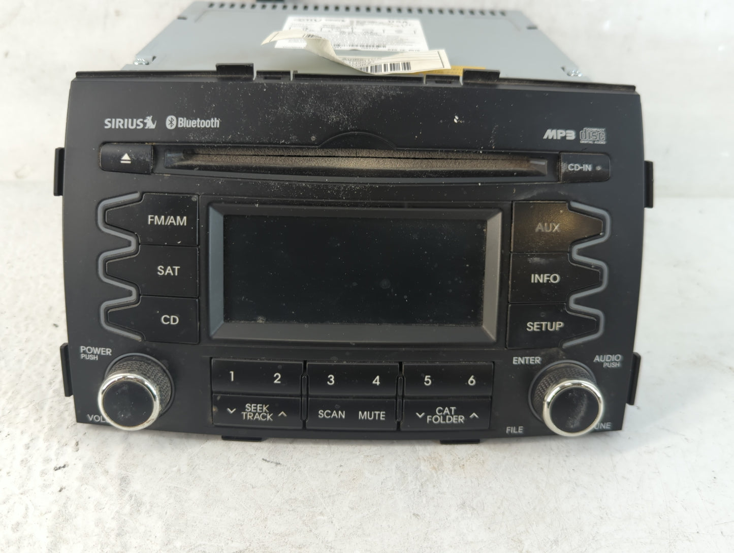 2011-2013 Kia Sorento Radio AM FM Cd Player Receiver Replacement P/N:96140-1U201 Fits Fits 2011 2012 2013 OEM Used Auto Part