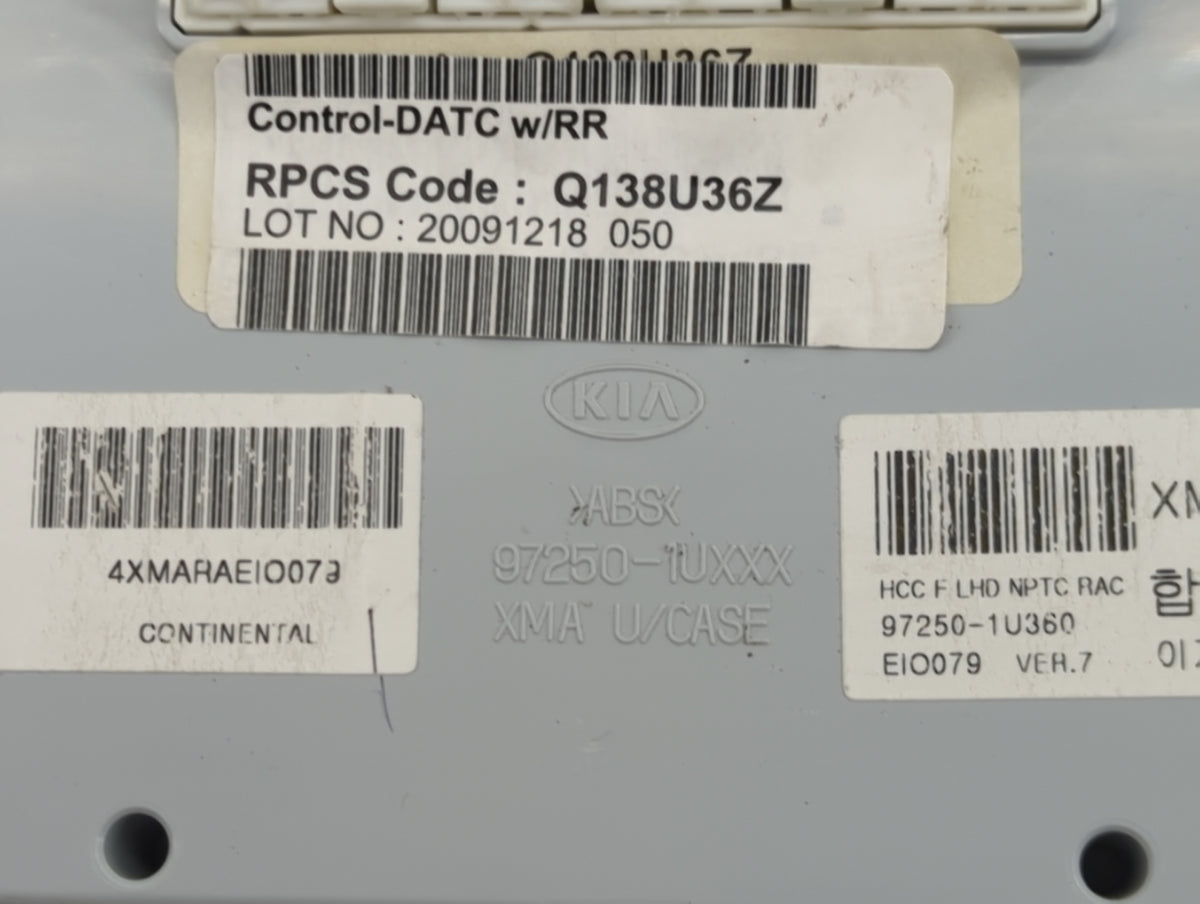 2011 Kia Sorento Climate Control Module Temperature AC/Heater Replacement P/N:97250-1U360 Fits OEM Used Auto Parts - Oemused