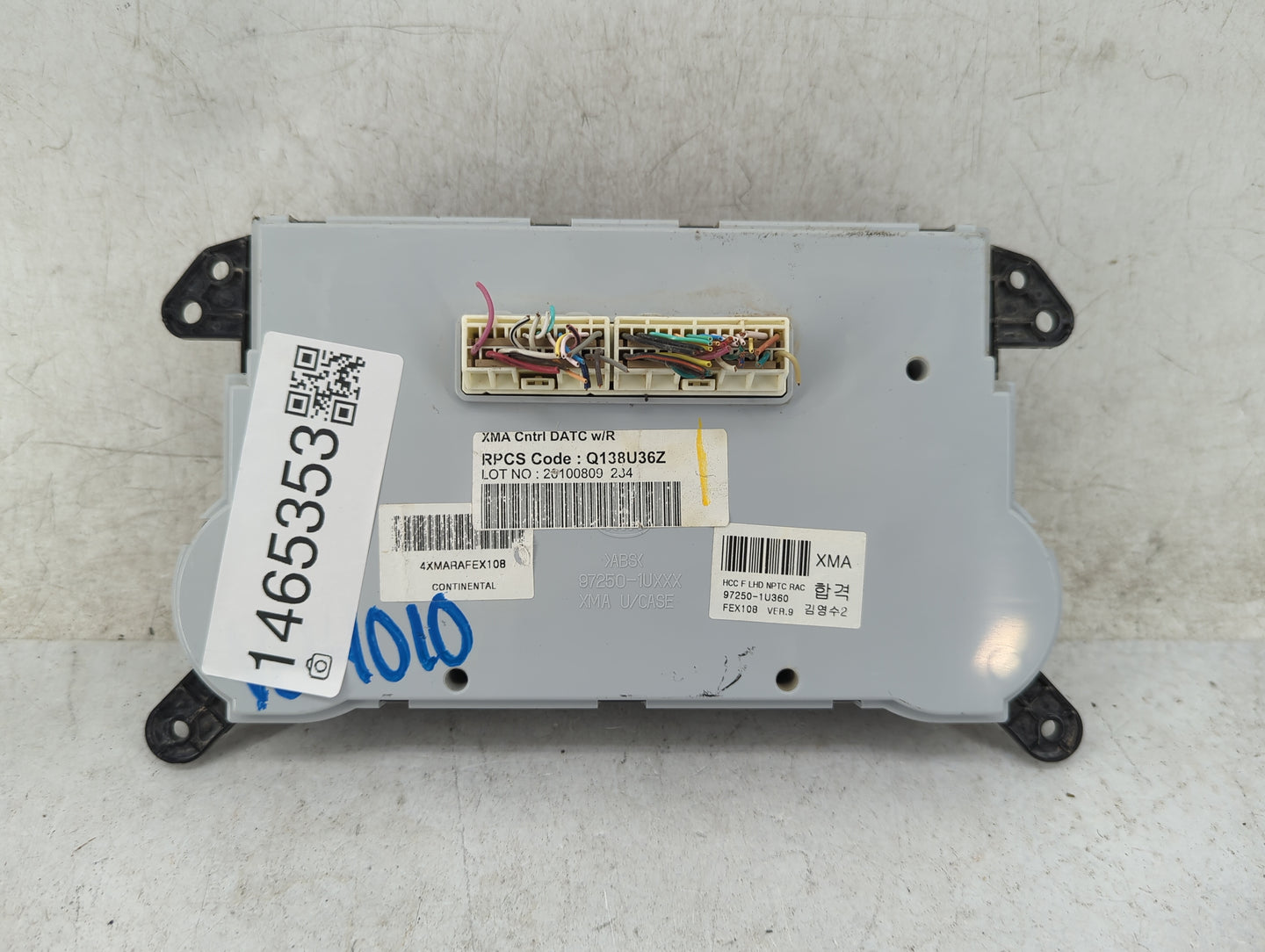2011 Kia Sorento Climate Control Module Temperature AC/Heater Replacement P/N:97250-1U360 Q138U36Z Fits OEM Used Auto Parts 