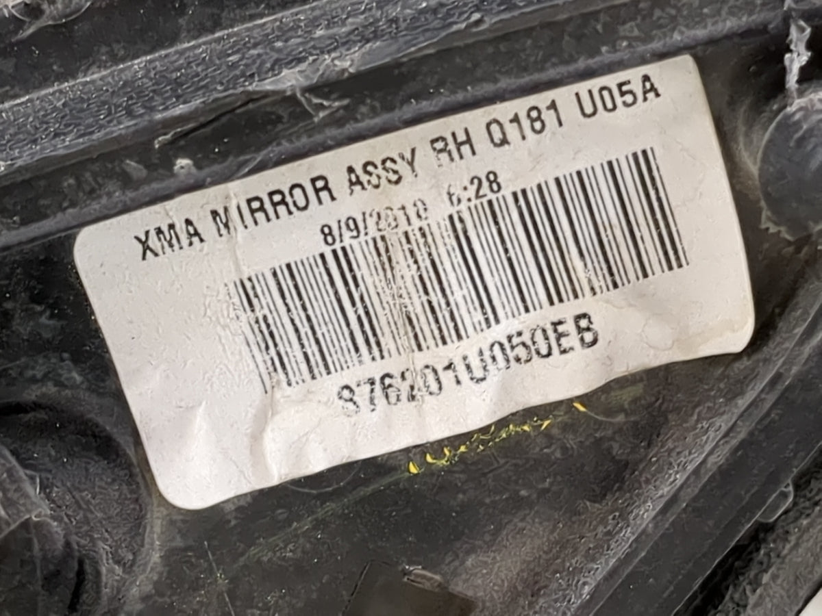 2011-2015 Kia Sorento Passenger Side View Mirror - Right Door Mirror OEM Used - Oemusedautoparts1.com