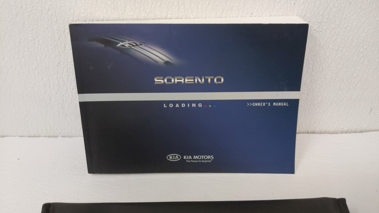 2011 Kia Sorento Owners Manual Book Guide OEM Used Auto Parts - Oemusedautoparts1.com