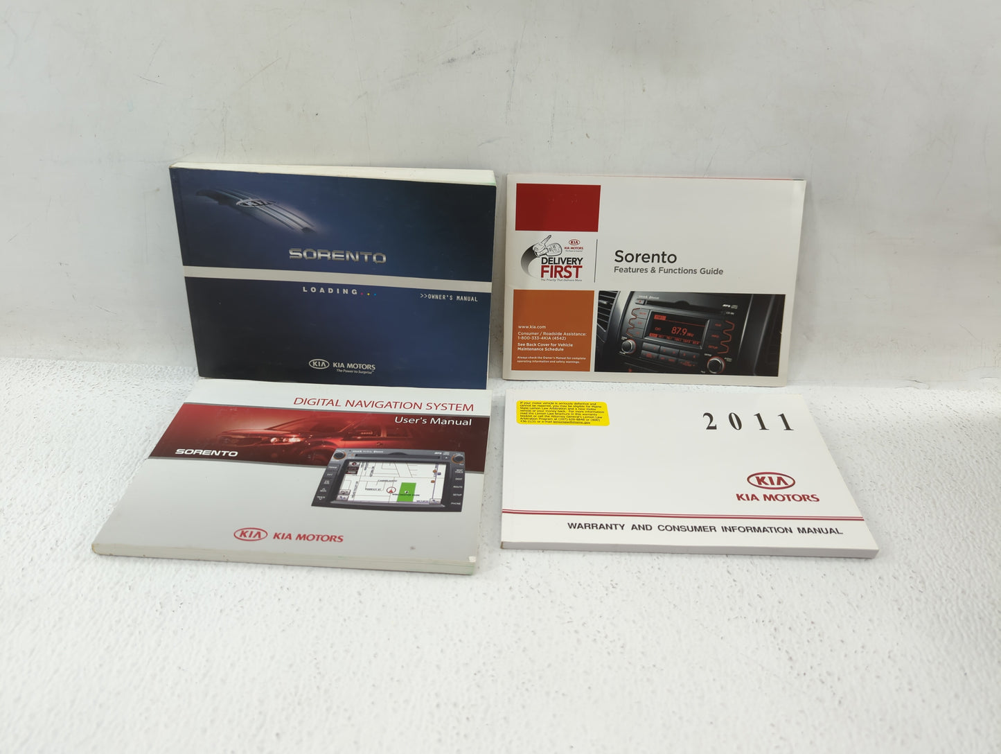 2011 Kia Sorento Owners Manual Book Guide OEM Used Auto Parts - Oemusedautoparts1.com