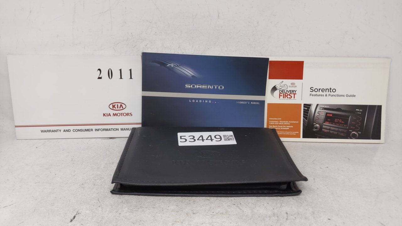 2011 Kia Sorento Owners Manual Book Guide OEM Used Auto Parts - Oemusedautoparts1.com