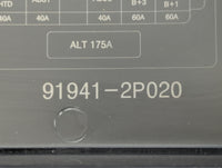 2011-2013 Kia Sorento Fusebox Fuse Box Panel Relay Module P/N:91941-2P020 Fits Fits 2011 2012 2013 OEM Used Auto Parts - Oem