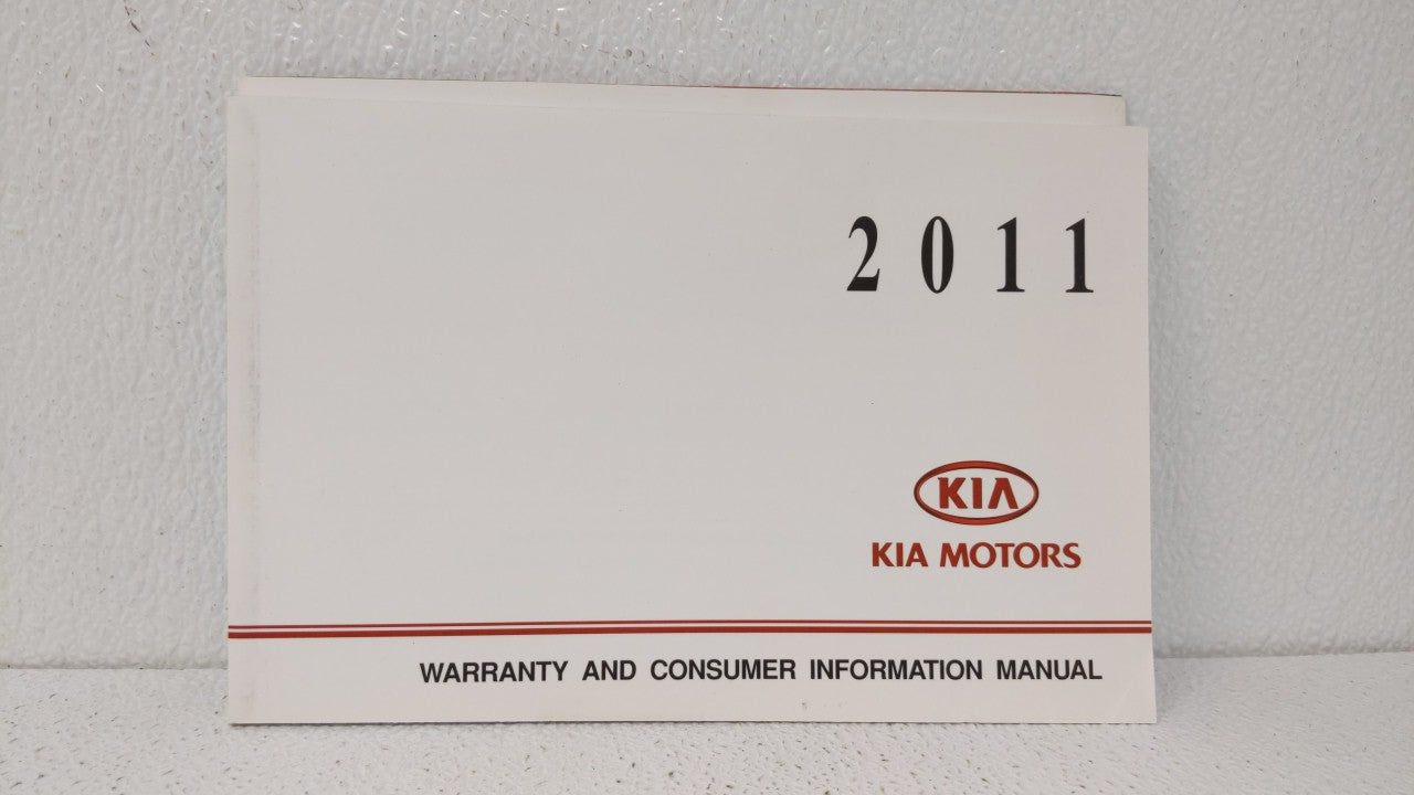 2011 Kia Sorento Owners Manual Book Guide OEM Used Auto Parts - Oemusedautoparts1.com