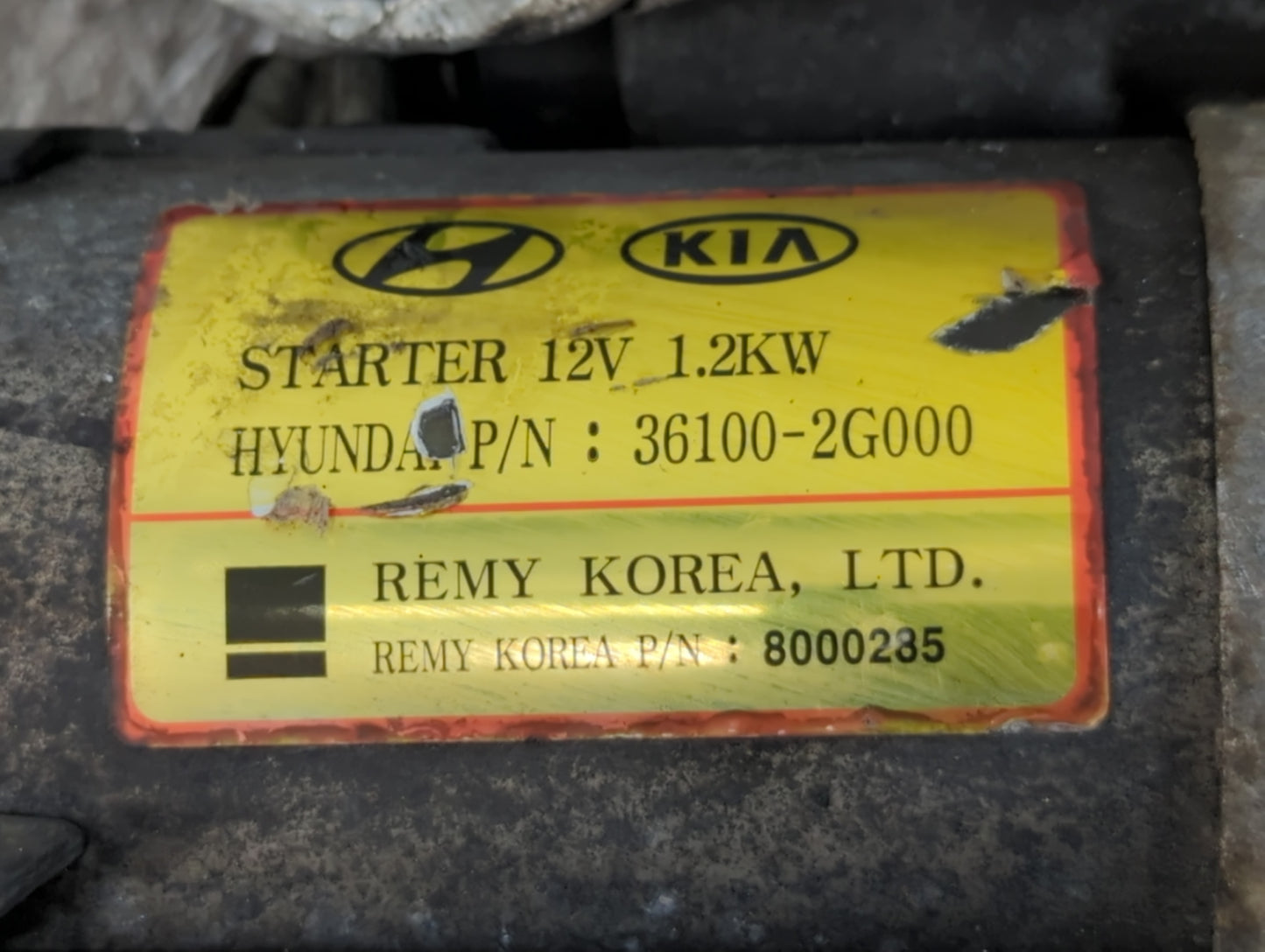2011-2013 Kia Sorento Car Starter Motor Solenoid OEM P/N:36100-2G000 Fits Fits 2008 2009 2010 2011 2012 2013 2014 2015 2016 
