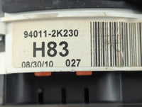2011 Kia Soul Instrument Cluster Speedometer Gauges P/N:94011-2K230 Fits OEM Used Auto Parts - Oemusedautoparts1.com