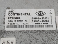2011 Kia Soul PCM Engine Control Computer ECU ECM PCU OEM P/N:39180-23801 39102-23801 Fits OEM Used Auto Parts - Oemusedauto