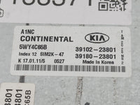 2011 Kia Soul PCM Engine Control Computer ECU ECM PCU OEM P/N:39180-23801 39102-23801 Fits OEM Used Auto Parts - Oemusedauto