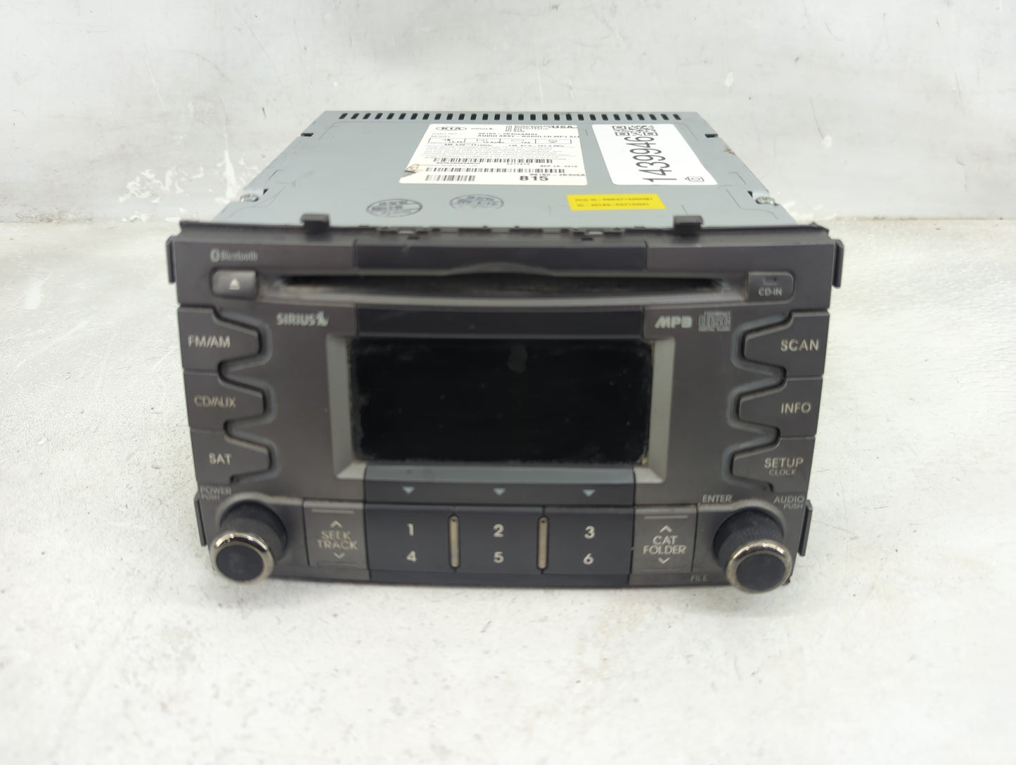 2010-2011 Kia Soul Radio AM FM Cd Player Receiver Replacement P/N:961502K305AMA 96150-2K305AMAL, 037737749376 Fits Fits 2010