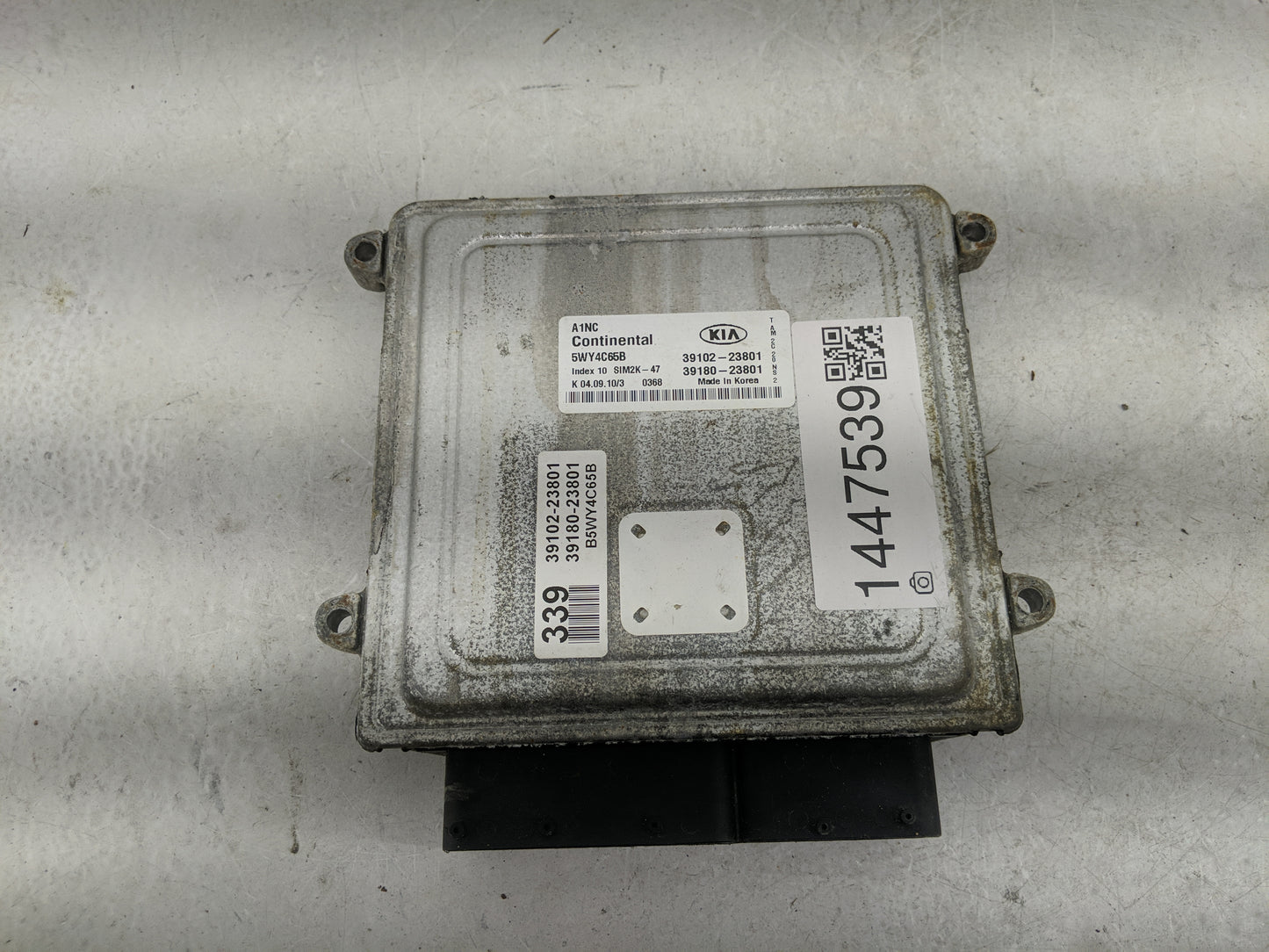 2011 Kia Soul PCM Engine Control Computer ECU ECM PCU OEM P/N:5WY4C65B 39102-23801, 39180-23801 Fits OEM Used Auto Parts - O