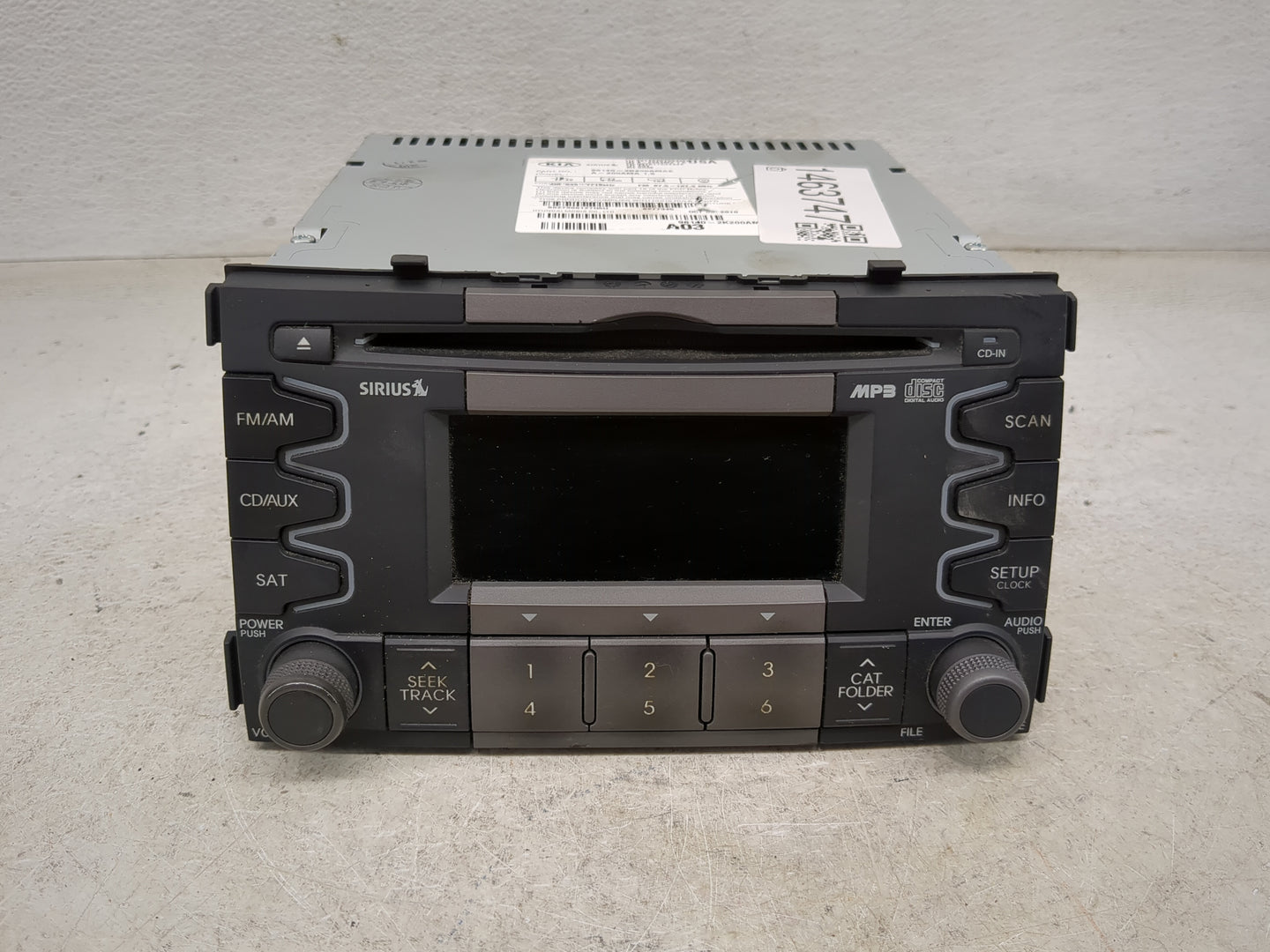 2010-2011 Kia Soul Radio AM FM Cd Player Receiver Replacement P/N:961402K200AMA 96140-2K200AMAE, A-200AMA 1.5 Fits Fits 2010