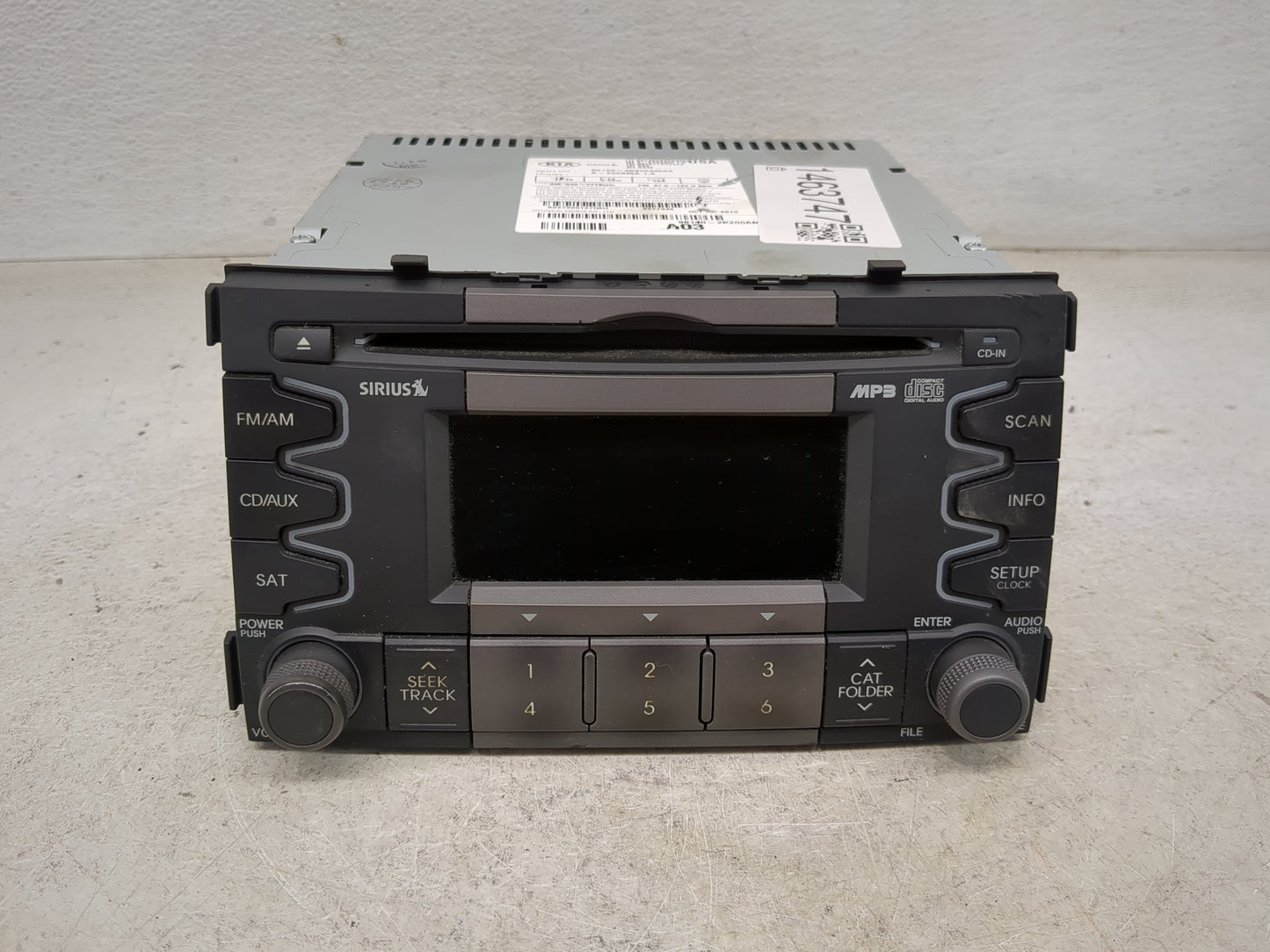 2010-2011 Kia Soul Radio AM FM Cd Player Receiver Replacement P/N:961402K200AMA 96140-2K200AMAE, A-200AMA 1.5 Fits Fits 2010