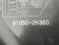 2010-2011 Kia Soul Fusebox Fuse Box Panel Relay Module P/N:91950-2K360 Fits Fits 2010 2011 OEM Used Auto Parts - Oemusedauto