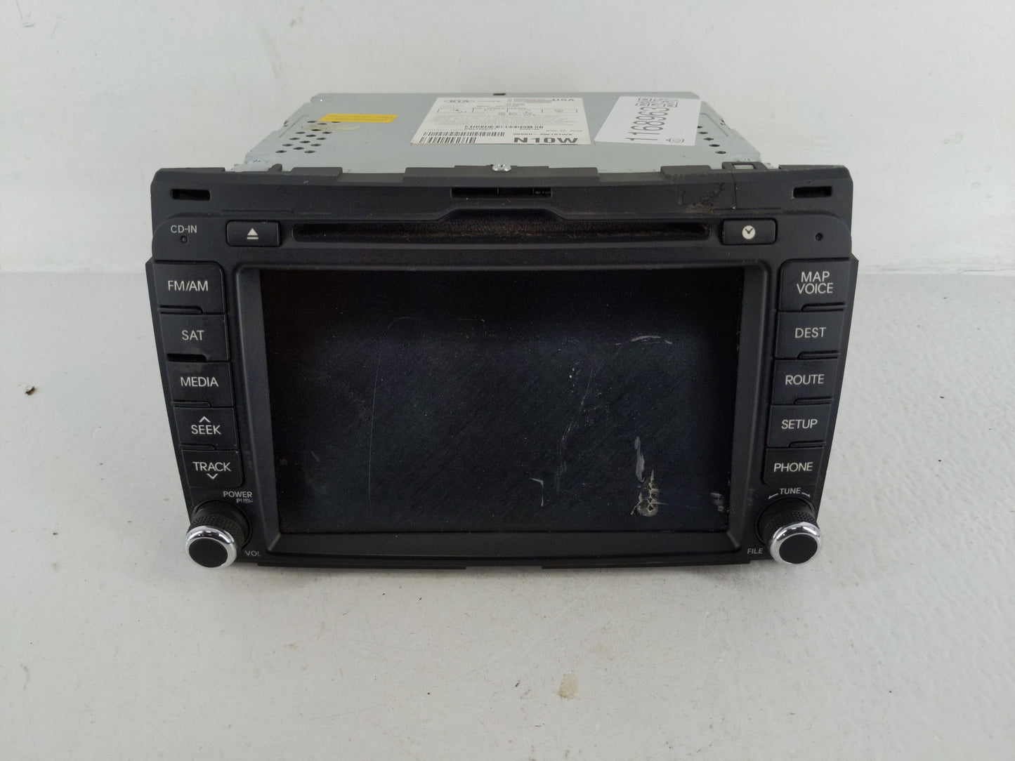 2011 Kia Sportage Radio AM FM Cd Player Receiver Replacement P/N:96560-3W101WK Fits OEM Used Auto Parts - Oemusedautoparts1.