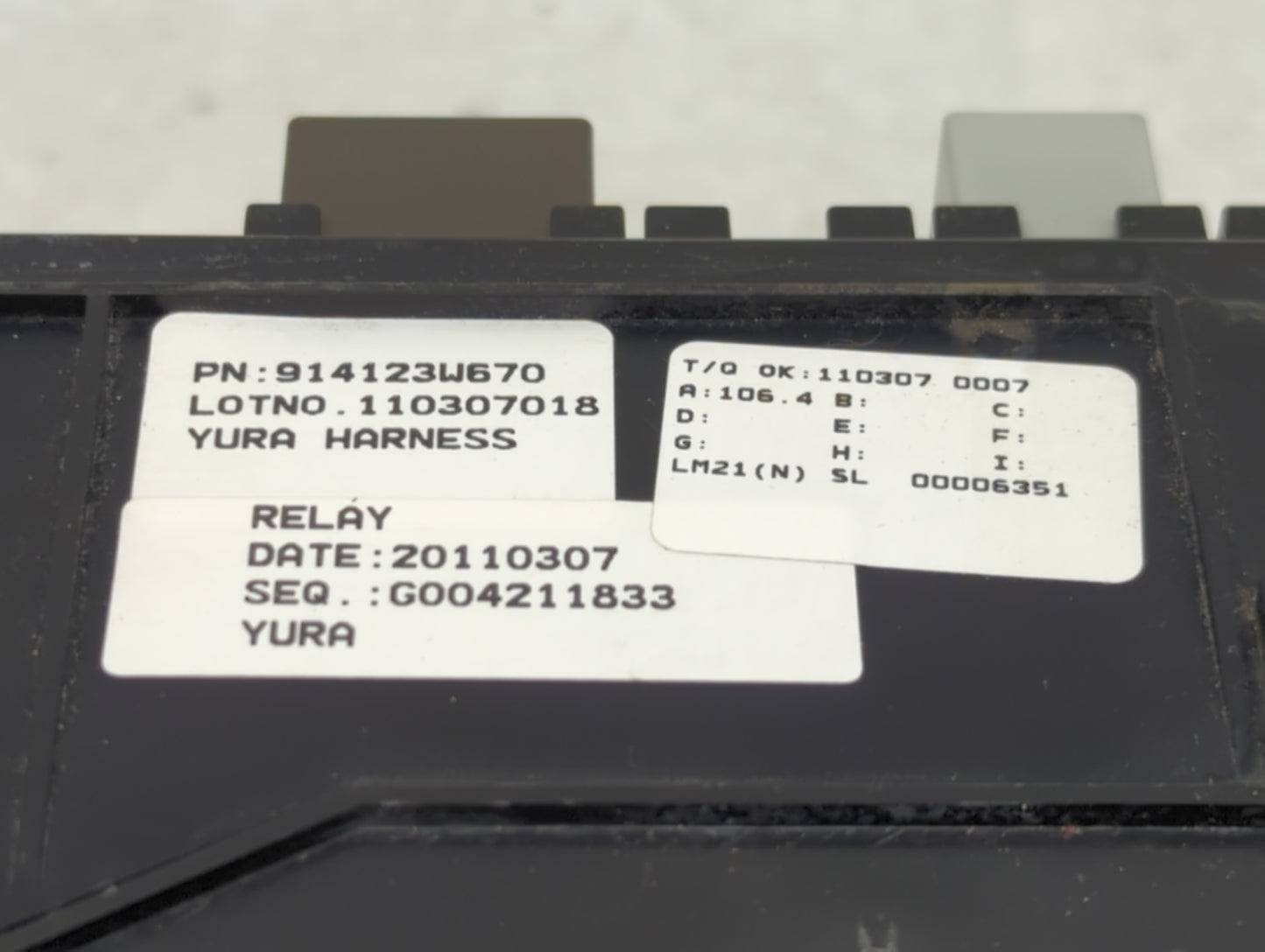 2011-2013 Kia Sportage Fusebox Fuse Box Panel Relay Module Fits Fits 2011 2012 2013 OEM Used Auto Parts - Oemusedautoparts1.