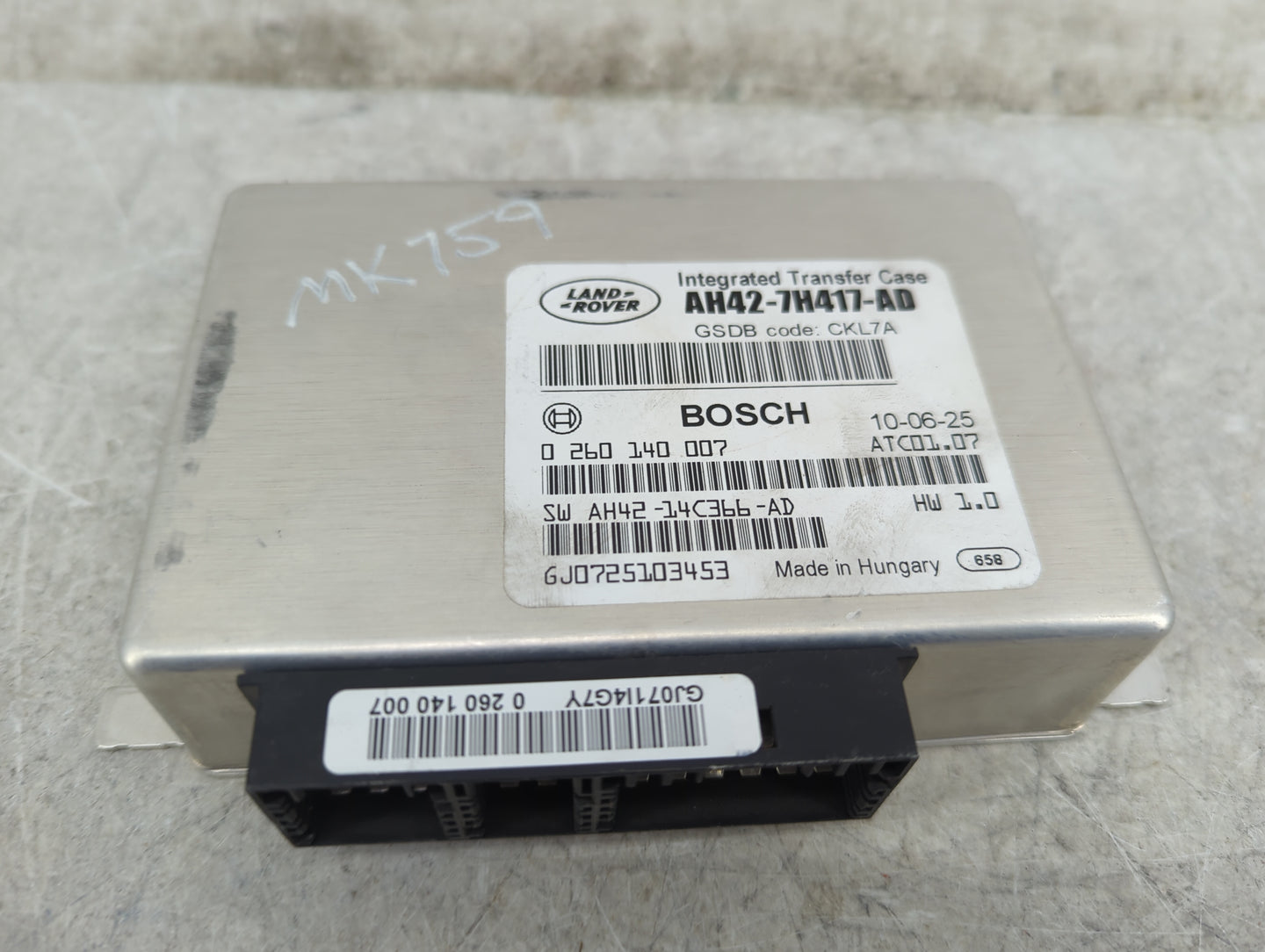 2010-2013 Land Rover Range Rover Sport Transfer Case Control Module - Oemusedautoparts1.com