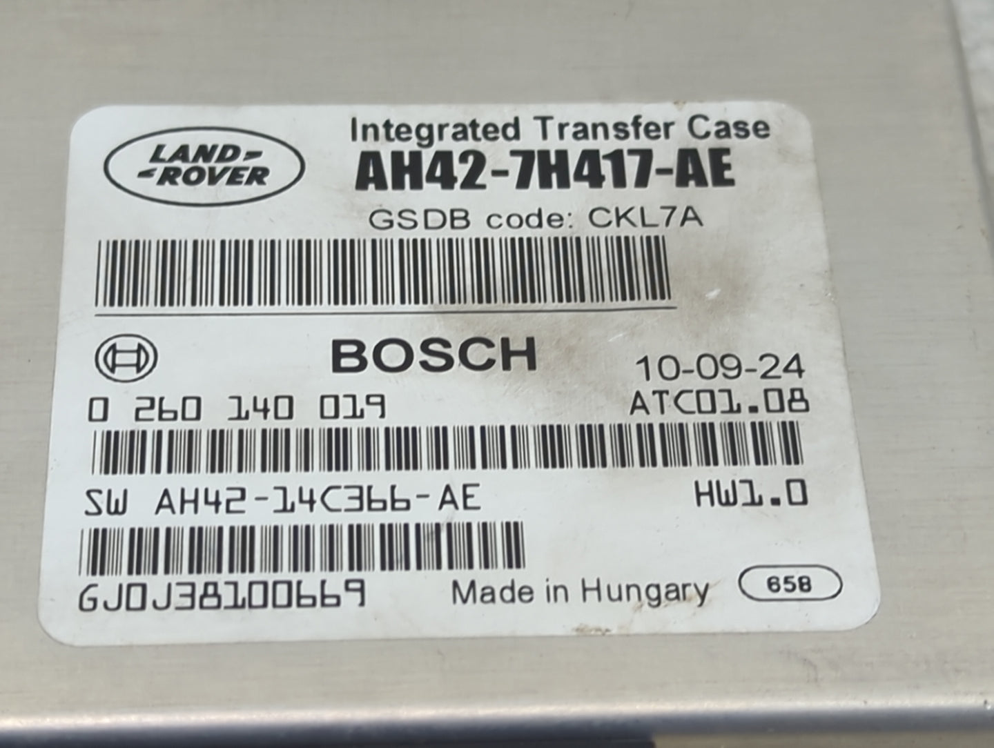 2011 Land Rover Range Rover Sport Transfer Case Control Module - Oemusedautoparts1.com