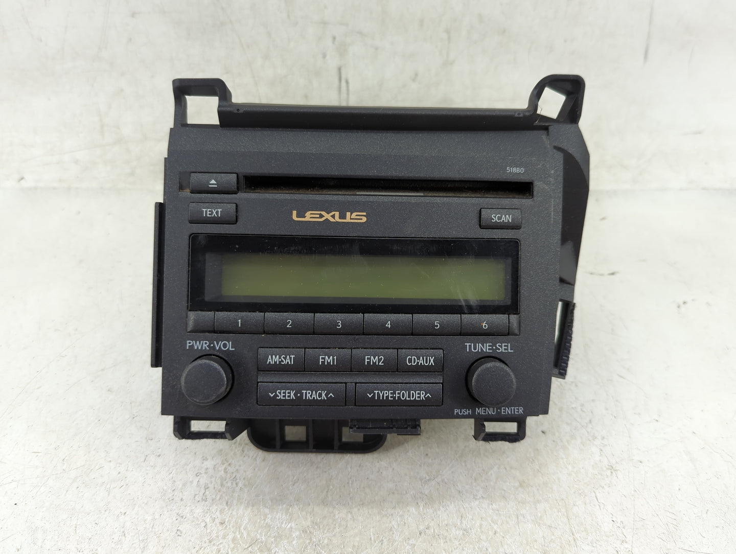 2011-2013 Lexus Ct200h Radio AM FM Cd Player Receiver Replacement P/N:86120-76050 Fits Fits 2011 2012 2013 OEM Used Auto Par