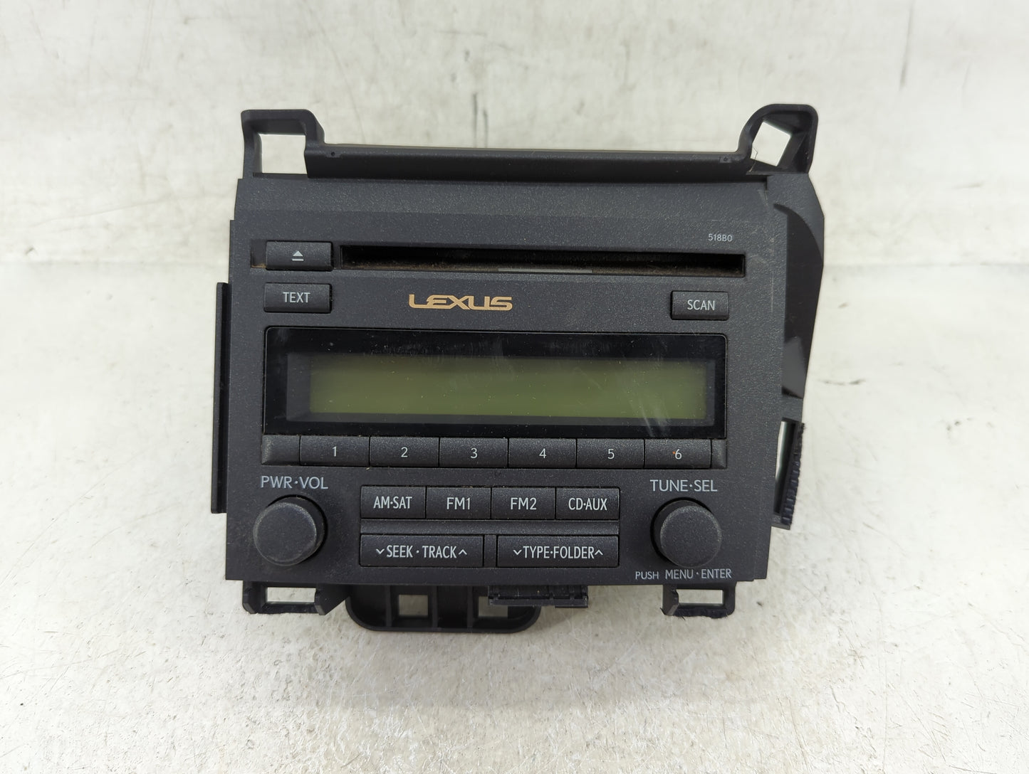 2011-2013 Lexus Ct200h Radio AM FM Cd Player Receiver Replacement P/N:86120-76050 Fits Fits 2011 2012 2013 OEM Used Auto Par
