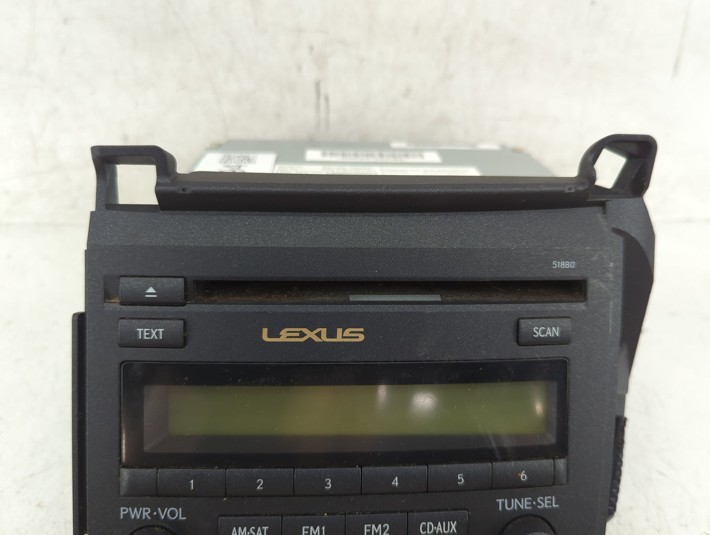 2011-2013 Lexus Ct200h Radio AM FM Cd Player Receiver Replacement P/N:86120-76050 Fits Fits 2011 2012 2013 OEM Used Auto Par