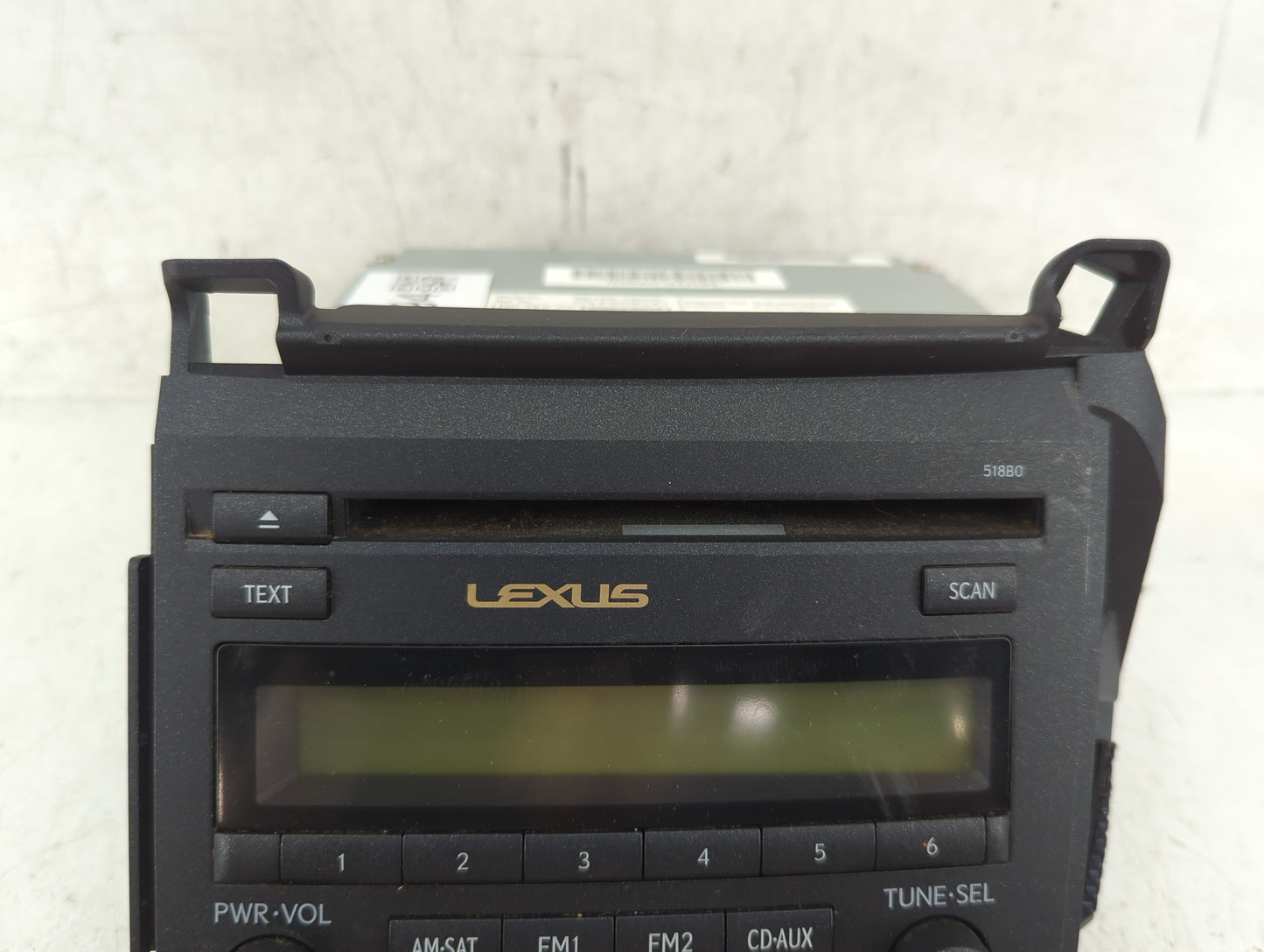 2011-2013 Lexus Ct200h Radio AM FM Cd Player Receiver Replacement P/N:86120-76050 Fits Fits 2011 2012 2013 OEM Used Auto Par