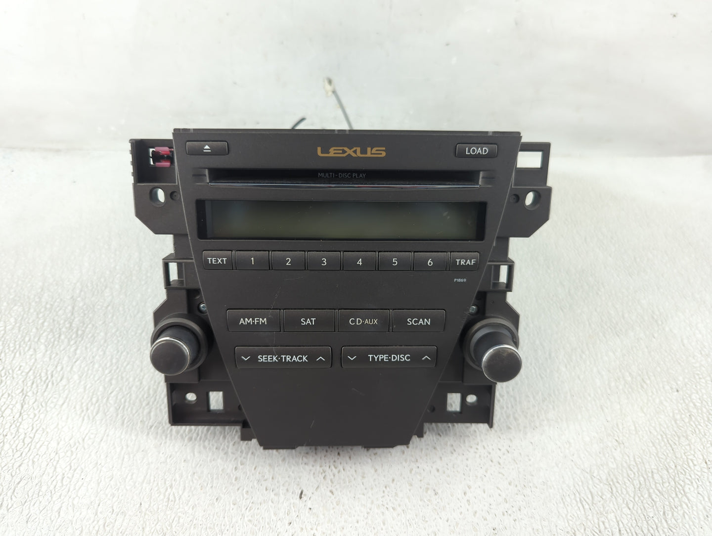 2010-2012 Lexus Es350 Radio AM FM Cd Player Receiver Replacement P/N:86120-33E40 Fits Fits 2010 2011 2012 OEM Used Auto Part