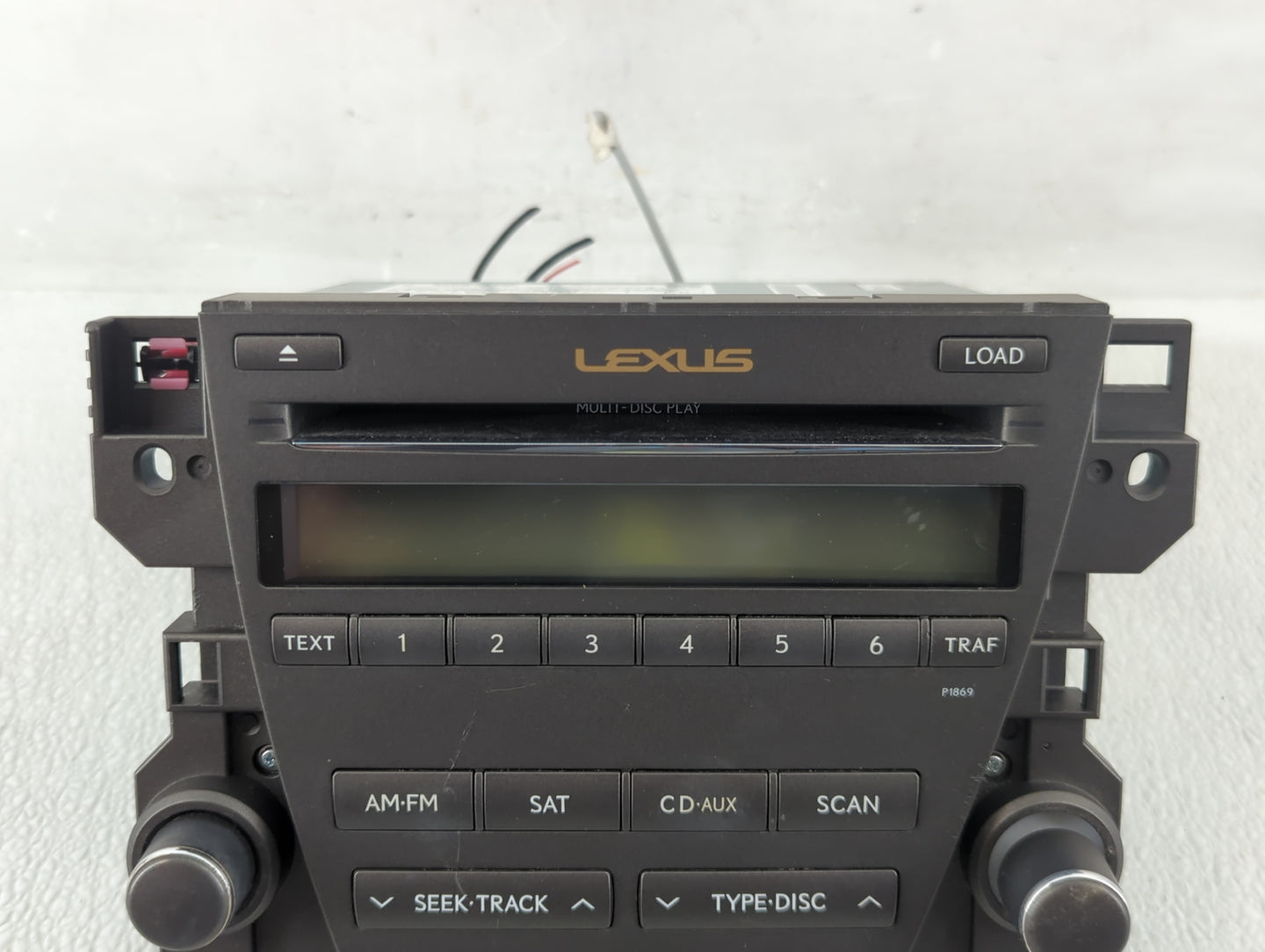 2010-2012 Lexus Es350 Radio AM FM Cd Player Receiver Replacement P/N:86120-33E40 Fits Fits 2010 2011 2012 OEM Used Auto Part