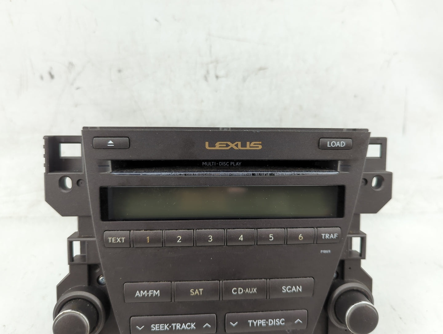 2010-2012 Lexus Es350 Radio AM FM Cd Player Receiver Replacement P/N:86120-33E40 Fits Fits 2010 2011 2012 OEM Used Auto Part