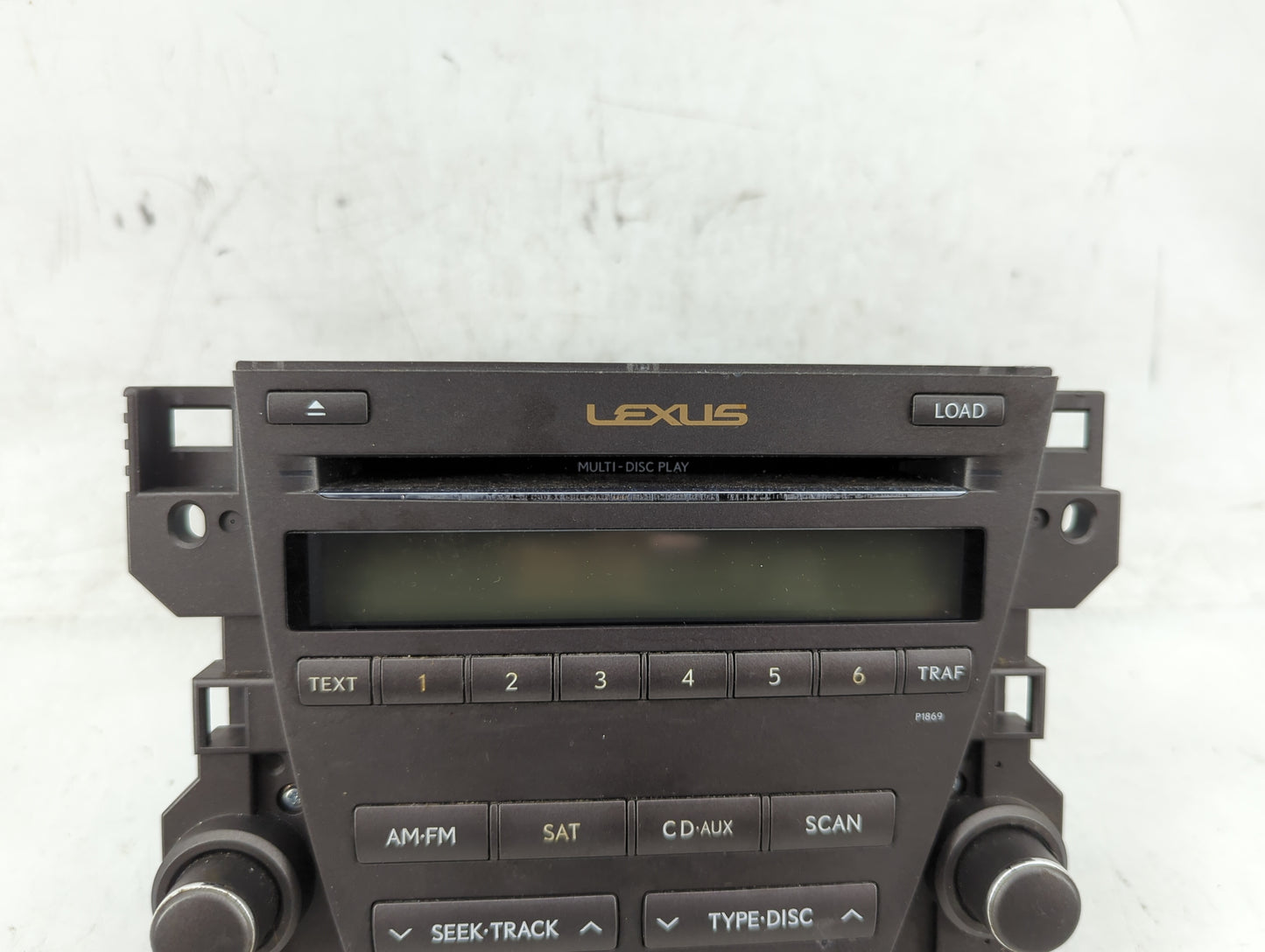 2010-2012 Lexus Es350 Radio AM FM Cd Player Receiver Replacement P/N:86120-33E40 Fits Fits 2010 2011 2012 OEM Used Auto Part