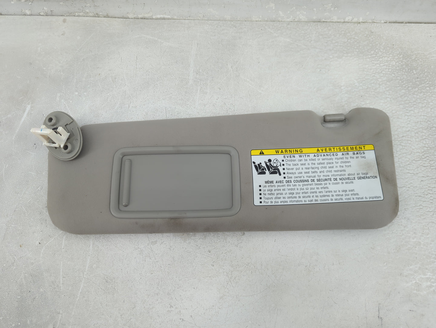 2010-2011 Lexus Es350 Sun Visor Shade Replacement Passenger Right Mirror Fits Fits 2010 2011 OEM Used Auto Parts - Oemusedau