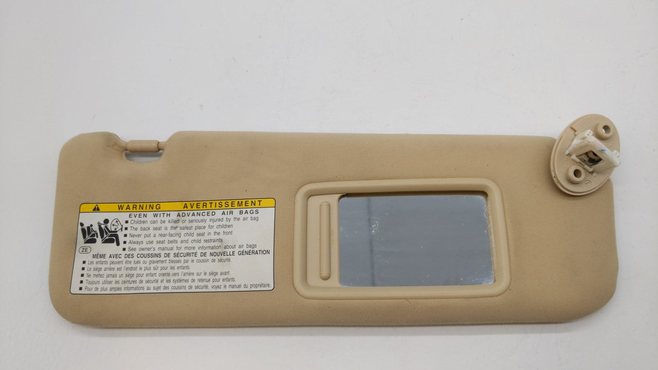 2010-2011 Lexus Es350 Sun Visor Shade Replacement Passenger Right Mirror Fits Fits 2010 2011 OEM Used Auto Parts - Oemusedau