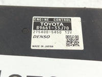 2011 Lexus Es350 PCM Engine Control Computer ECU ECM PCU OEM P/N:275400-5450 89661-33J70 Fits OEM Used Auto Parts - Oemuseda